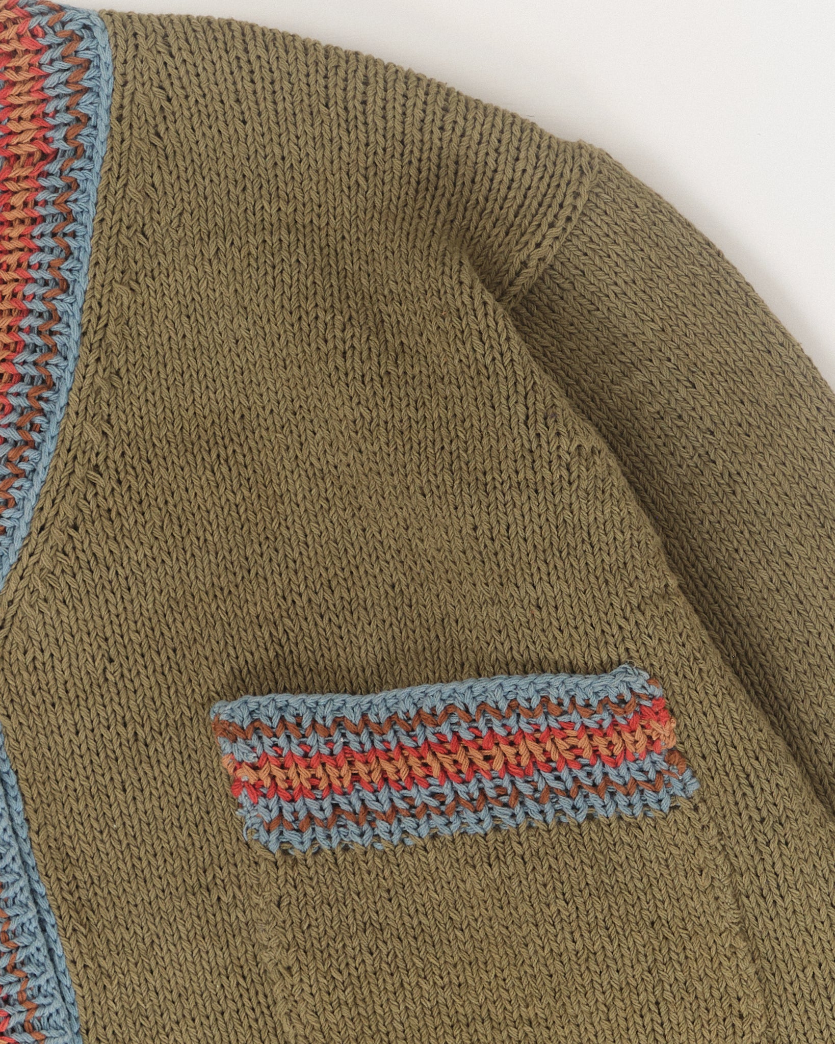 Bulb Knit Cardigan - Olive