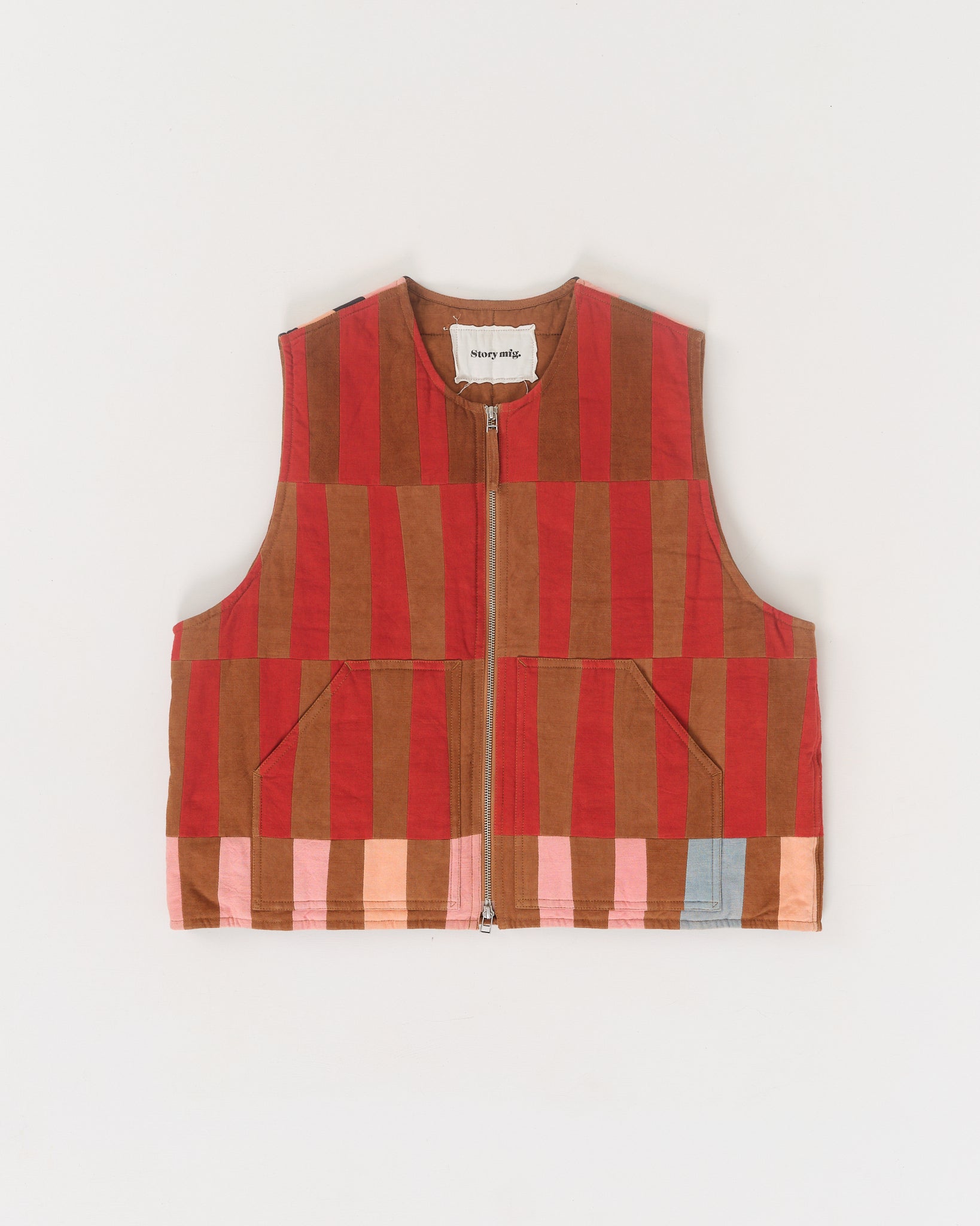 Saturn Vest - Stripe Patchwork