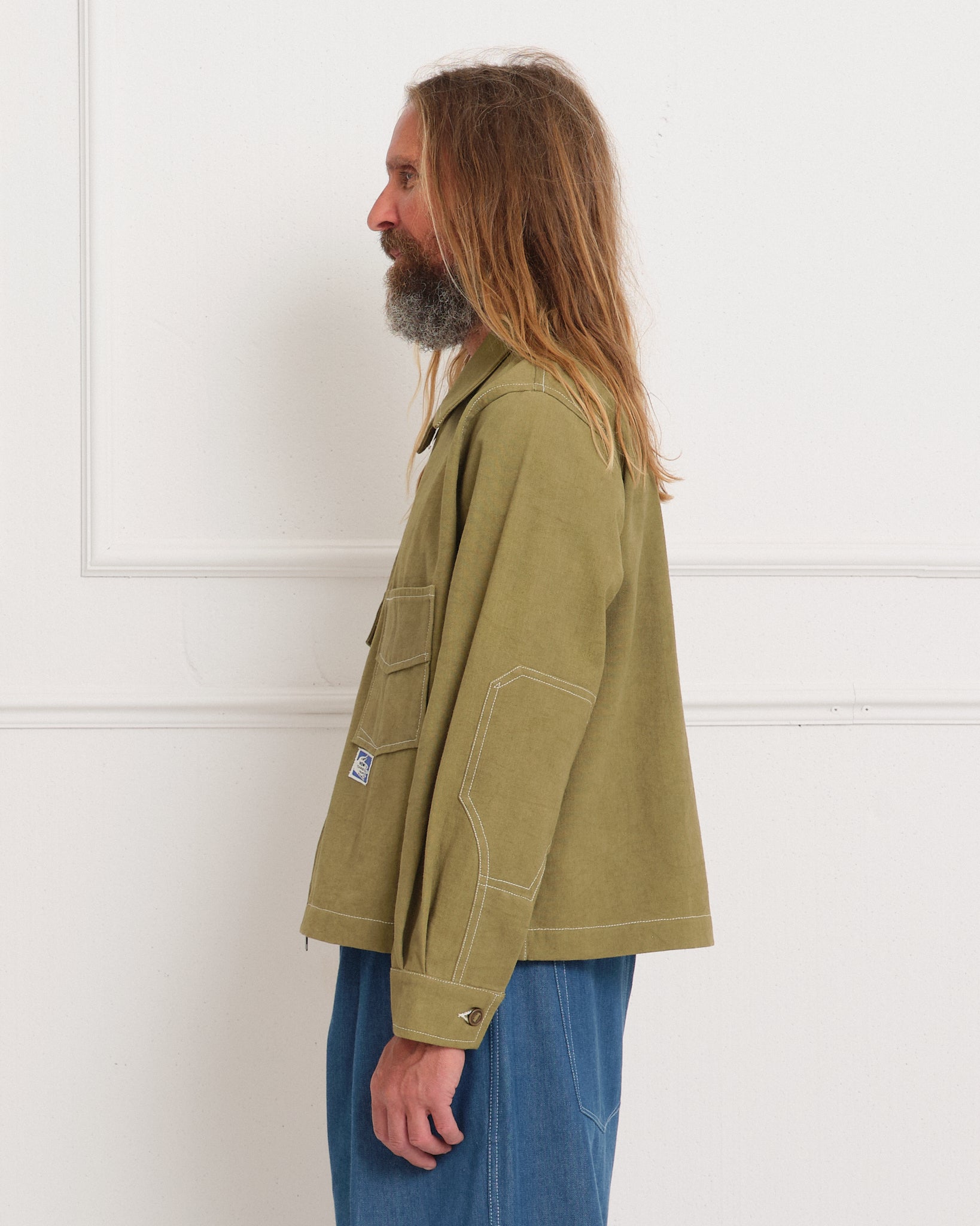 555 Jacket - Olive Wonky-Wear