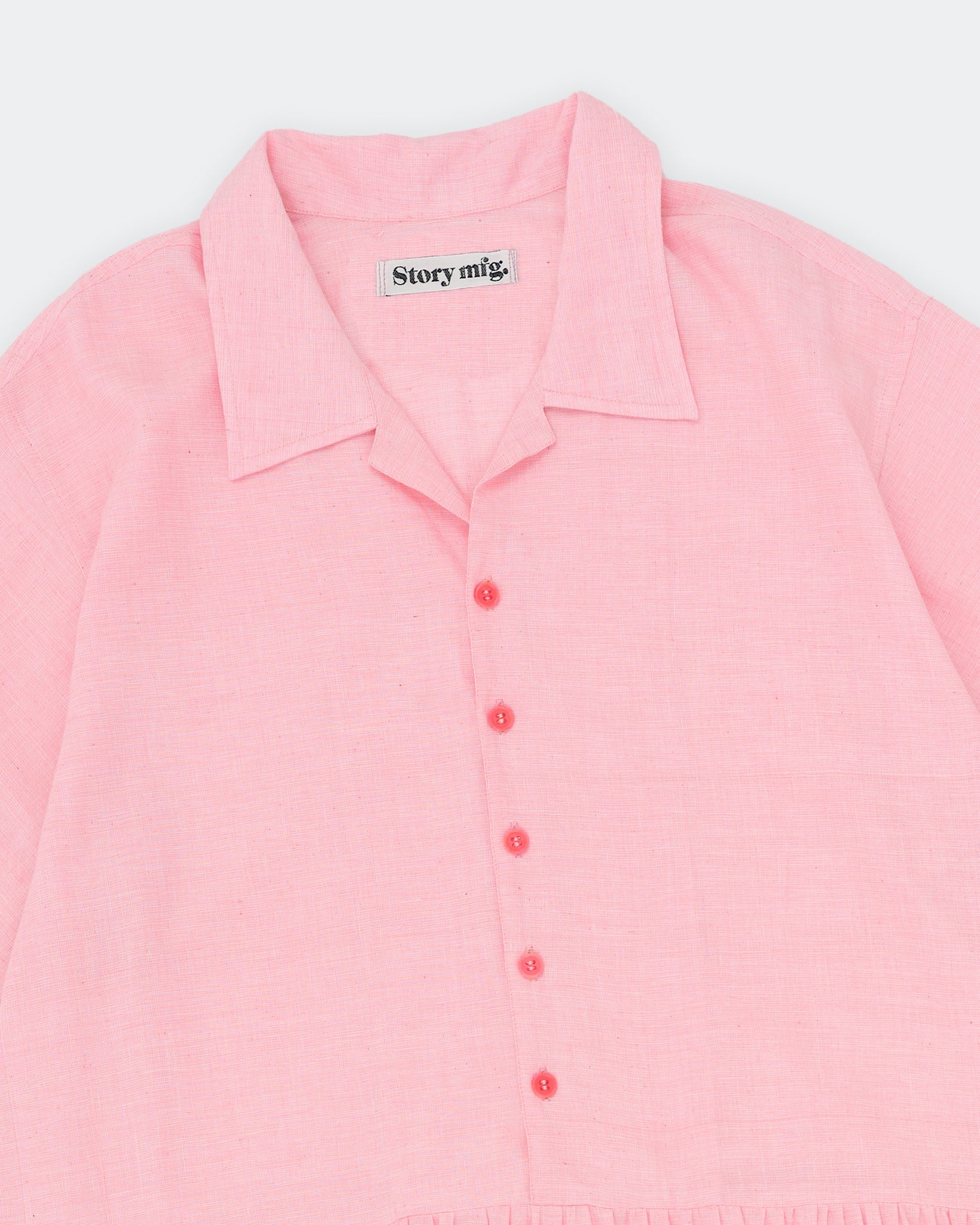 Apple Dress - Pink Pleated