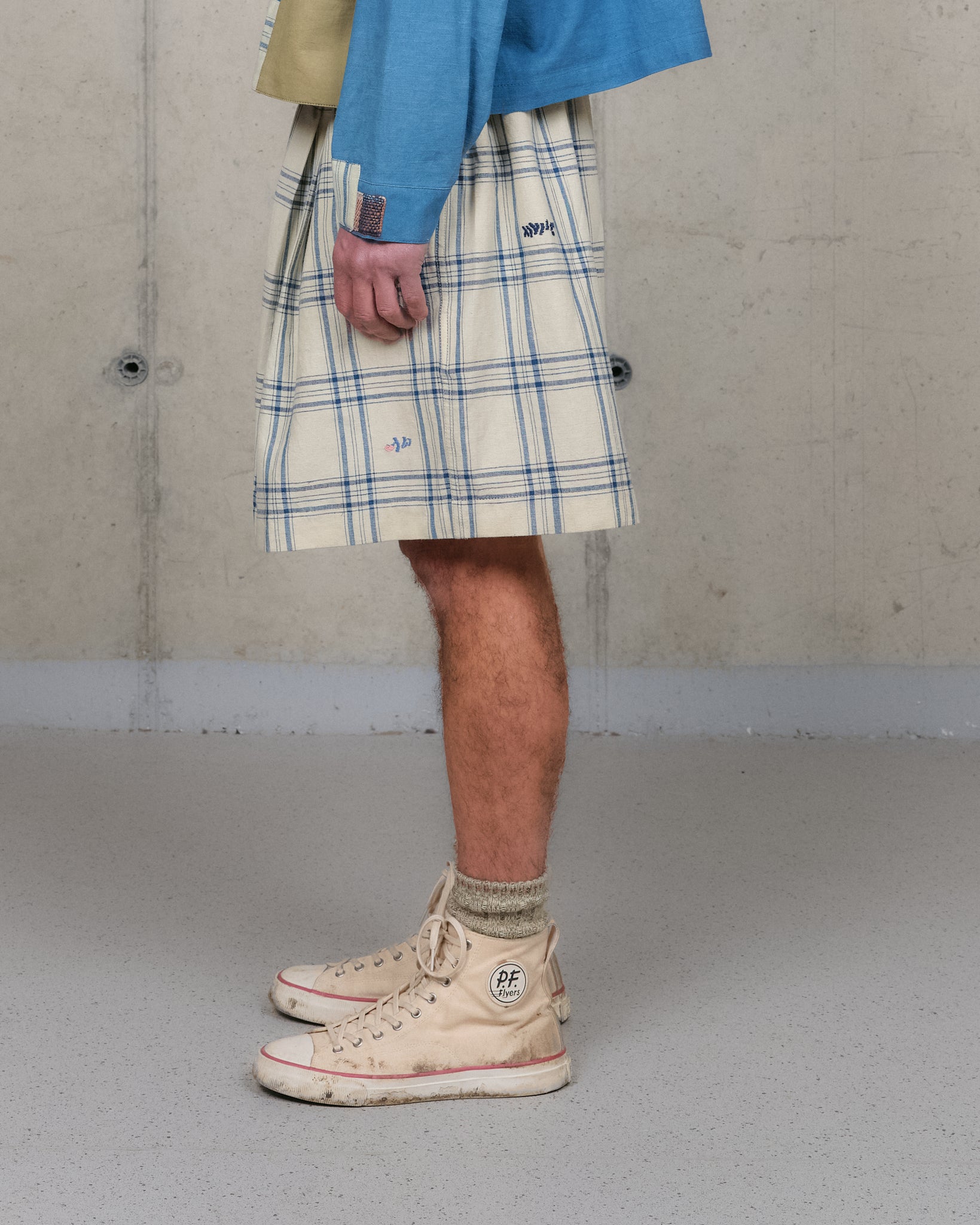 Bridge Shorts - French Gingham Interrupted