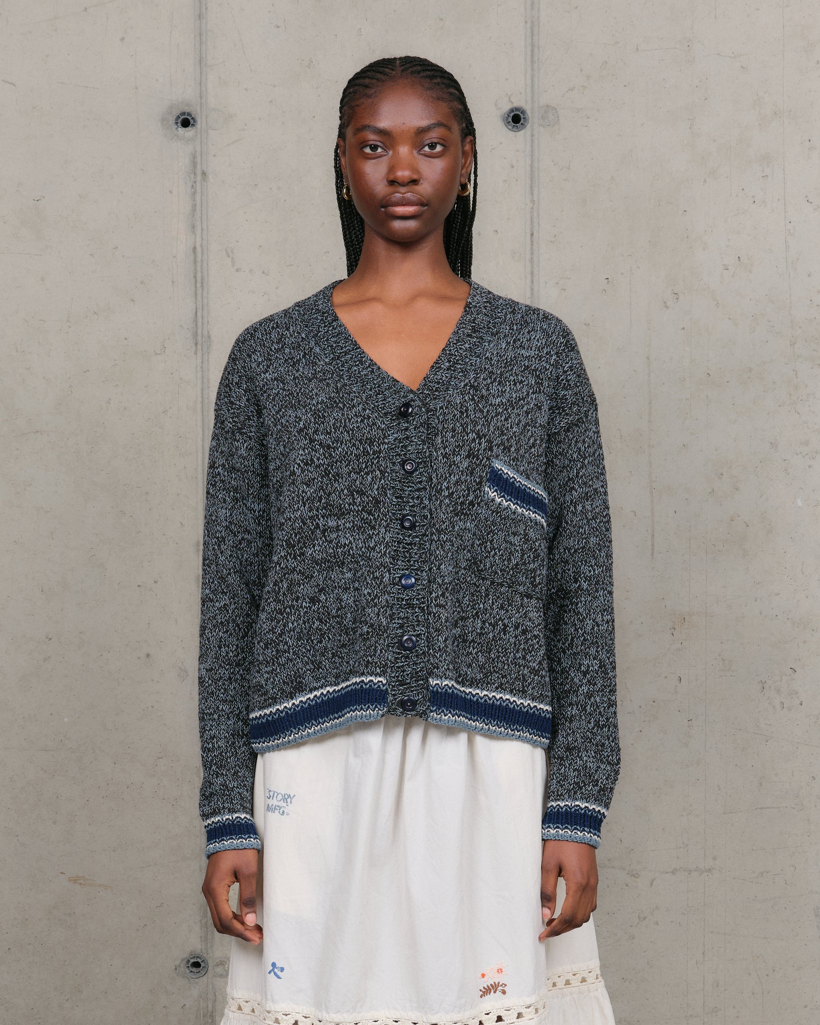 Bulb Cardigan - Twisted Black