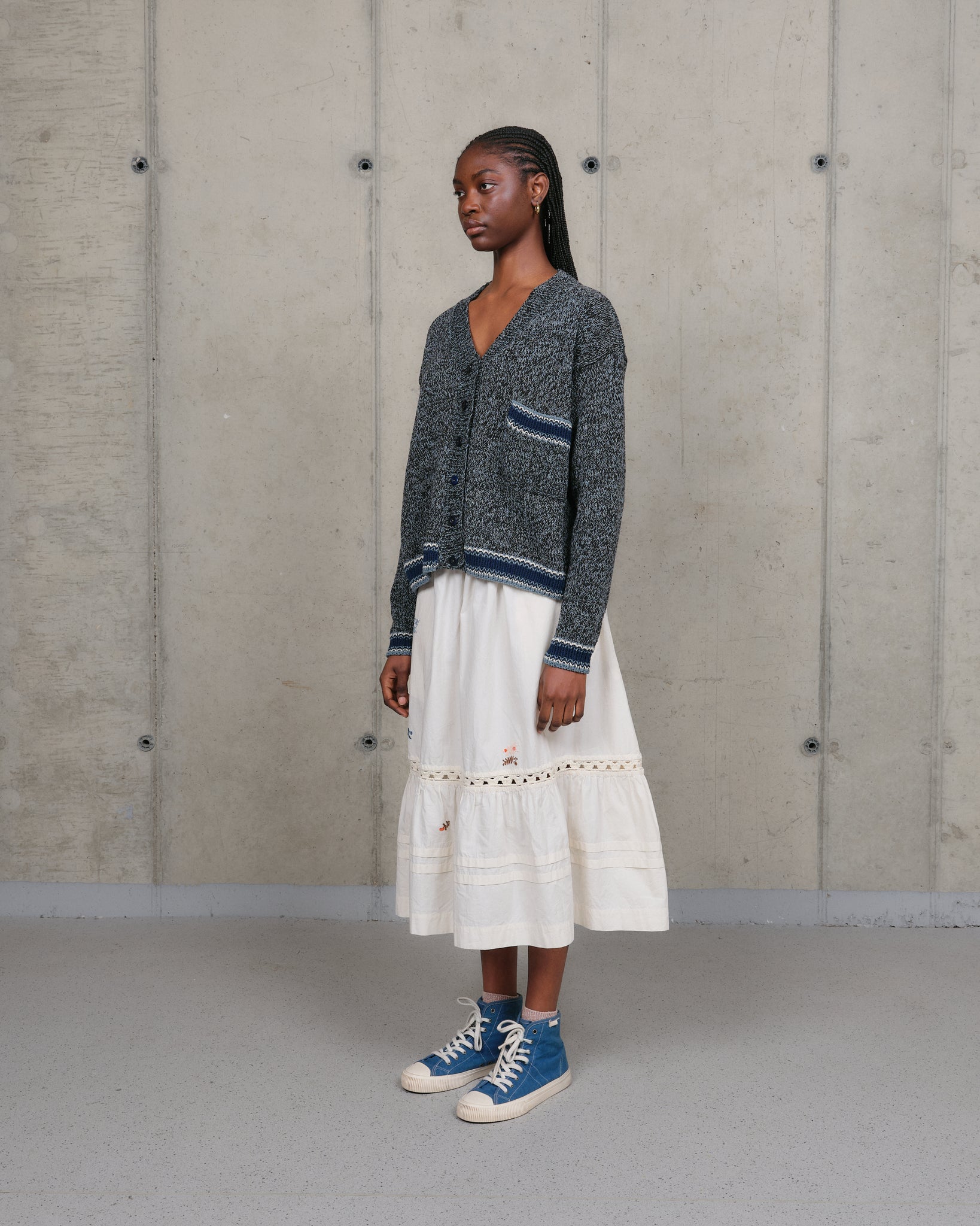 Bulb Cardigan - Twisted Black