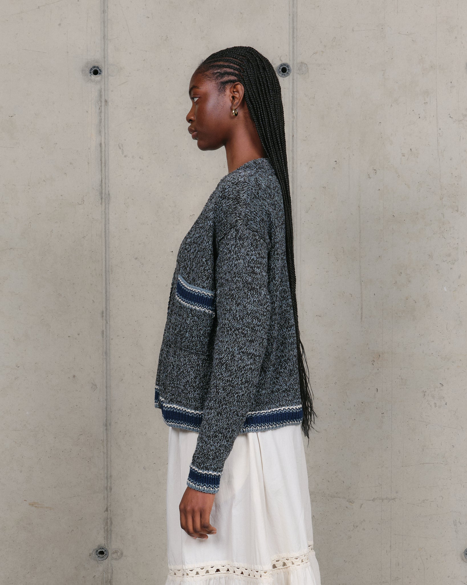 Bulb Cardigan - Twisted Black