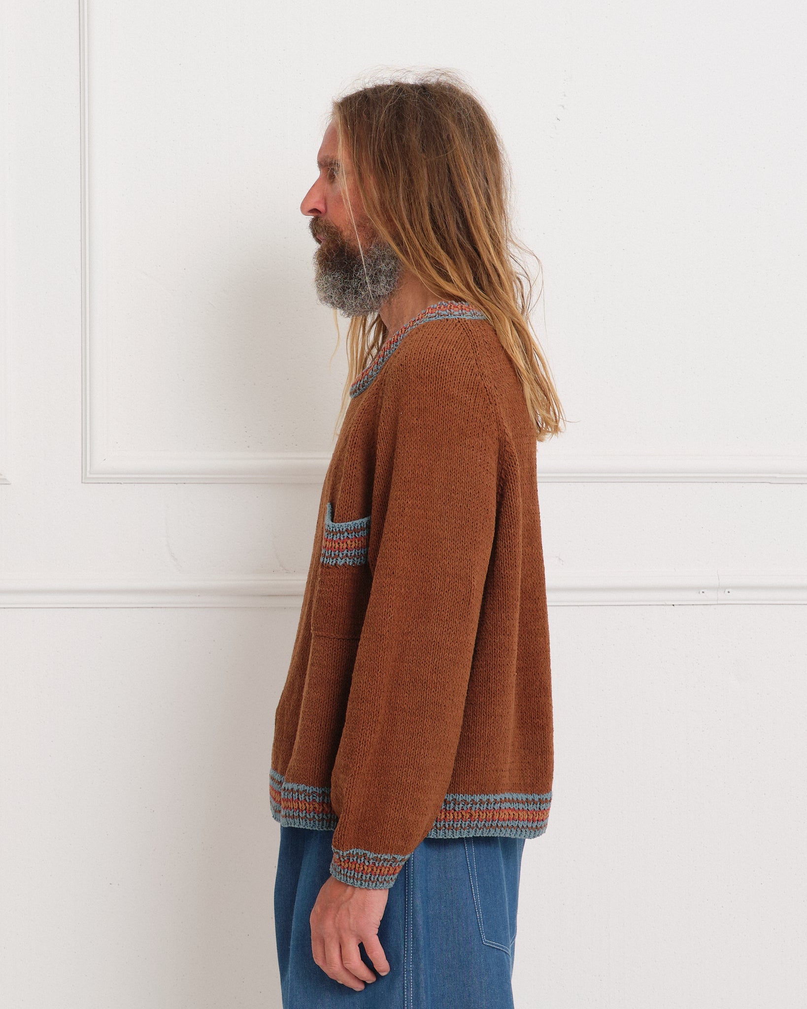 Bulb Knit Jumper - Brown