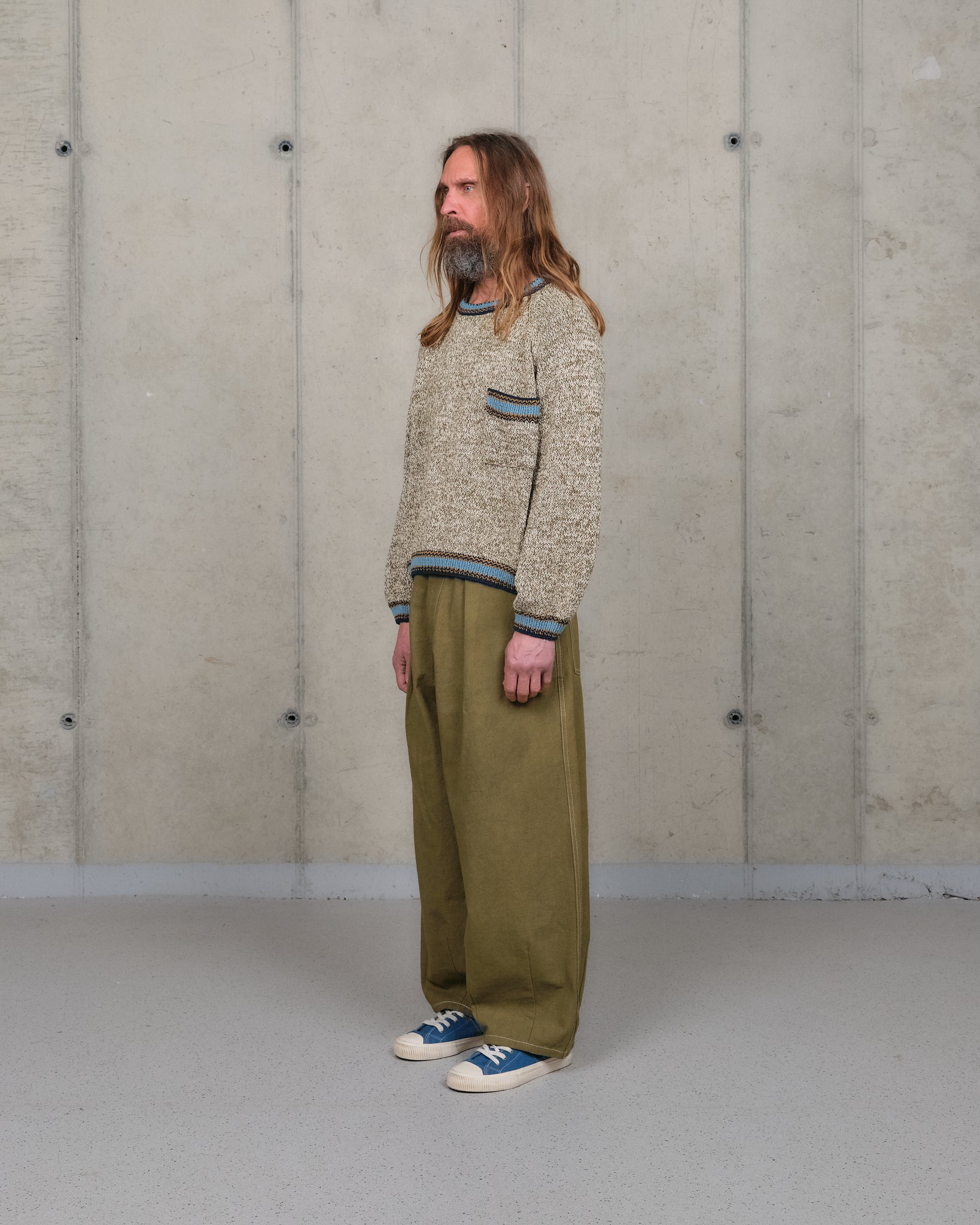 Bulb Knit Jumper - Twisted Olive