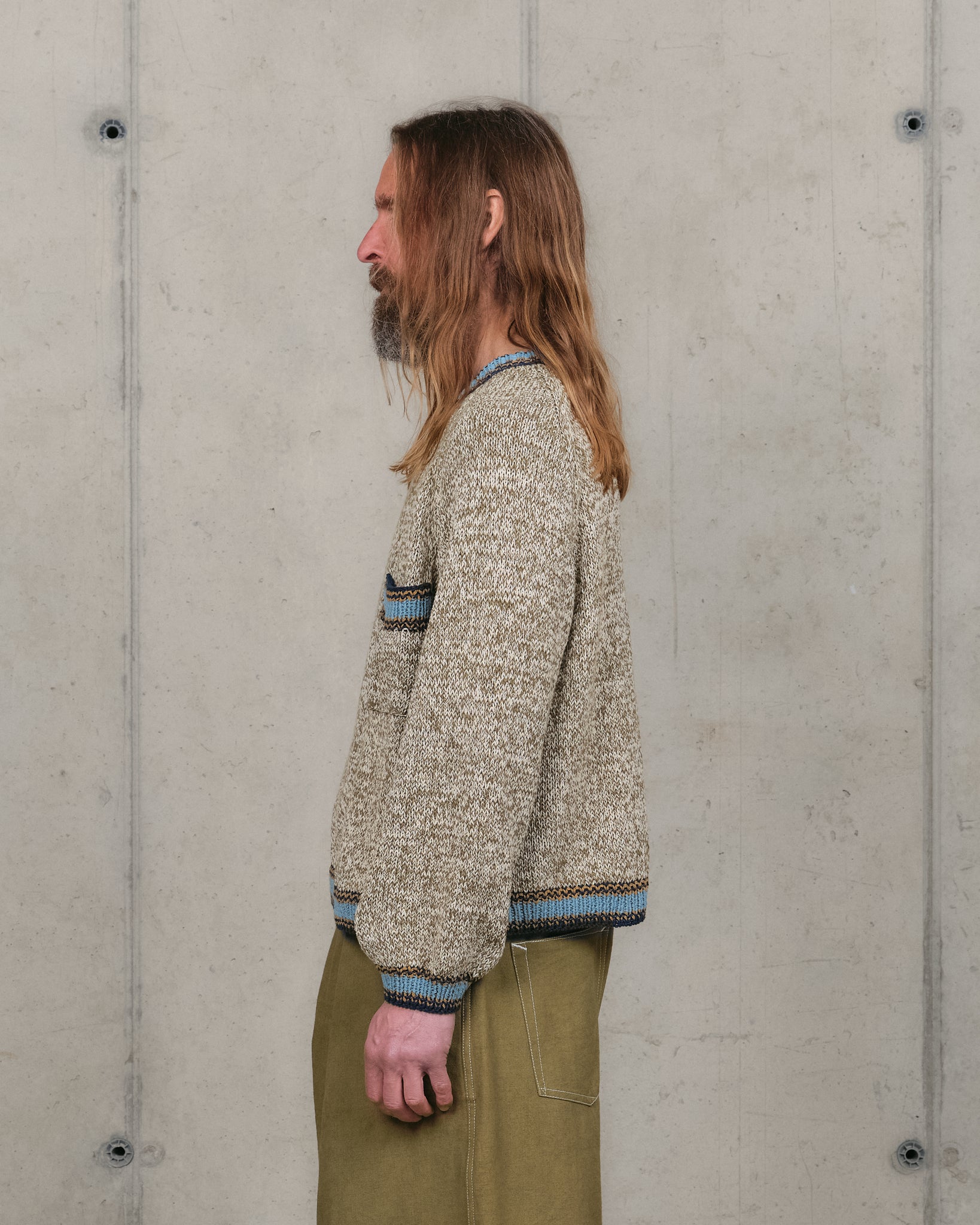 Bulb Knit Jumper - Twisted Olive