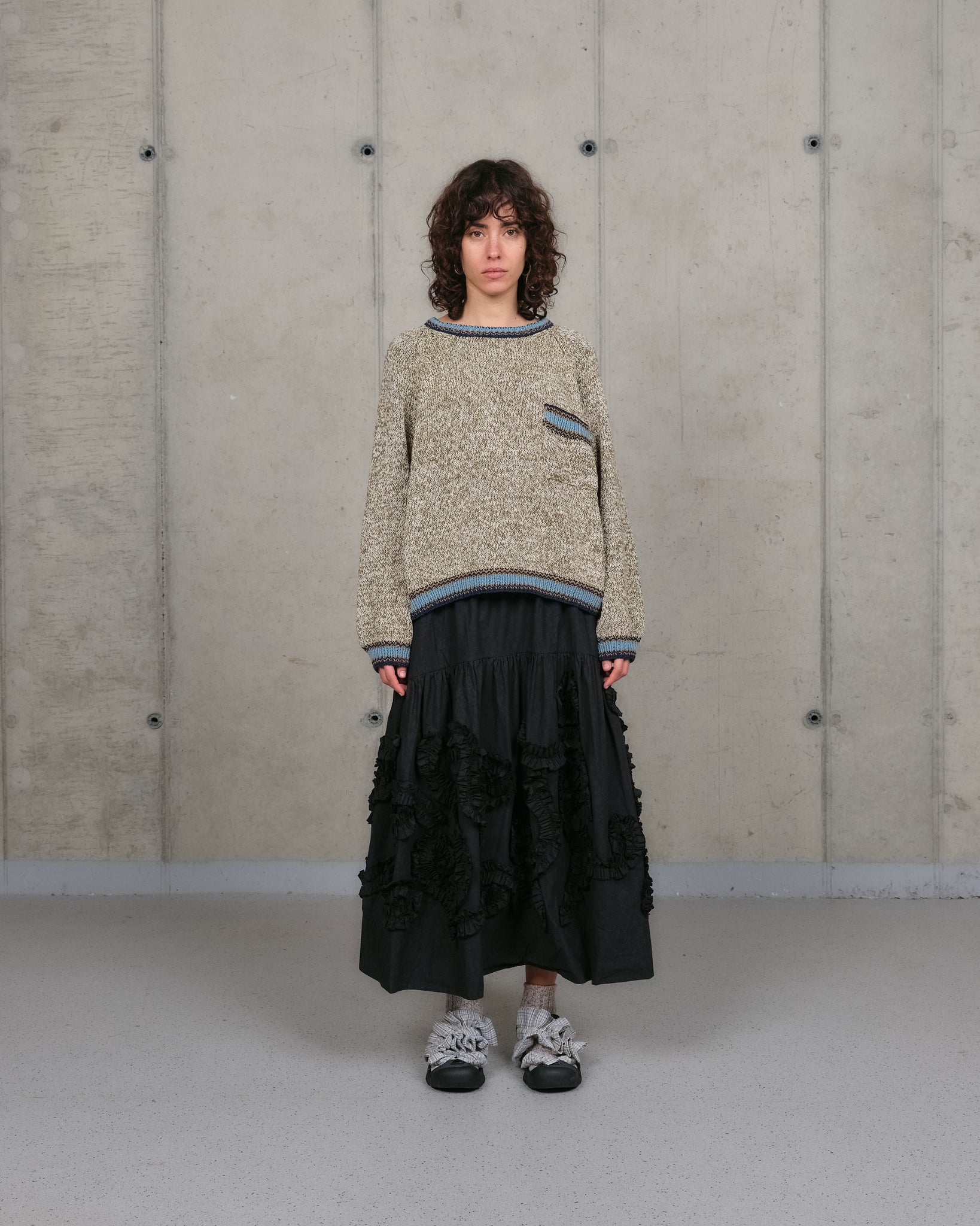 Bulb Knit Jumper - Twisted Olive