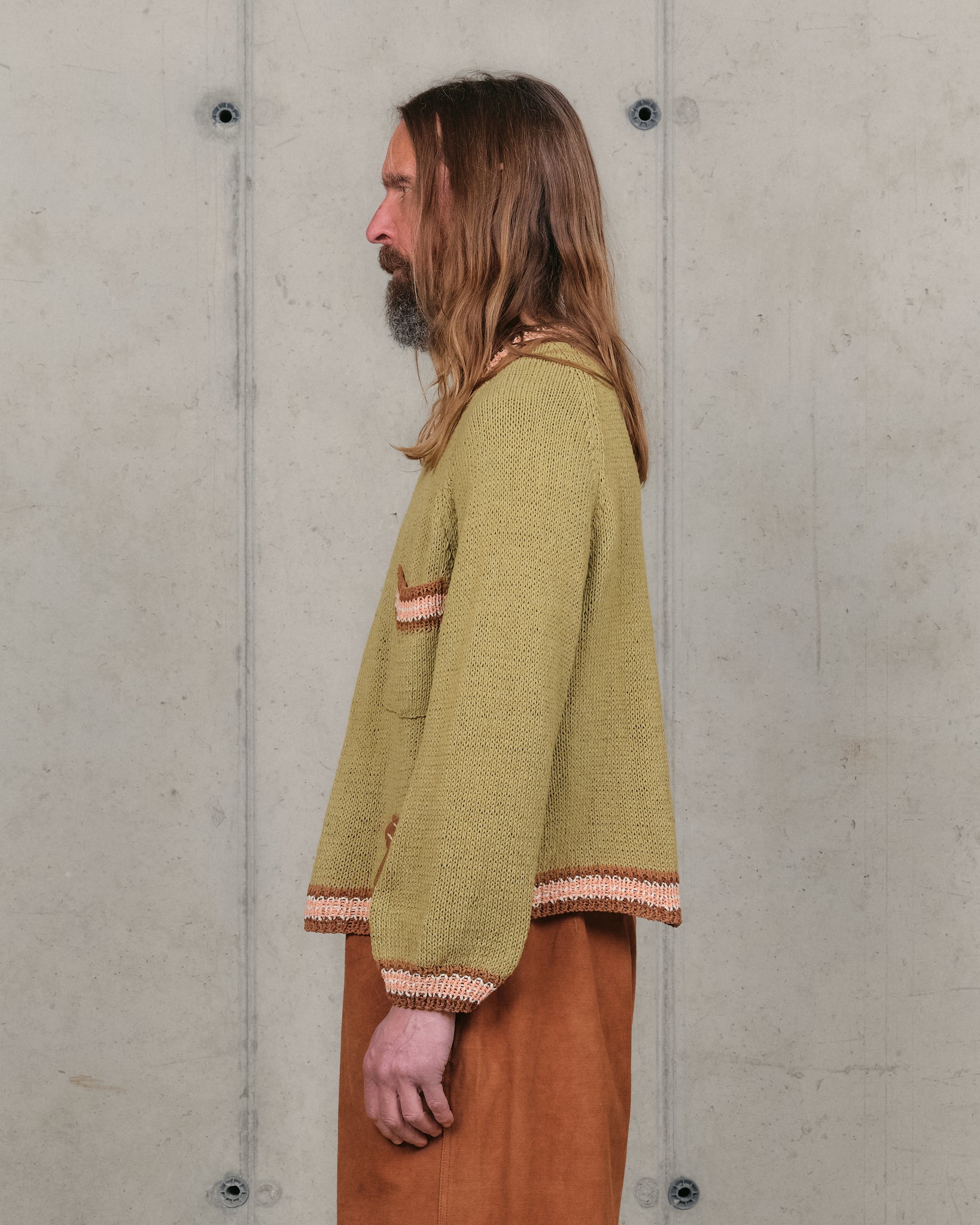 Bulb Knit Jumper - Sage Leaf