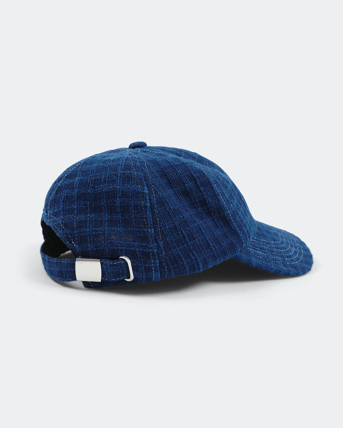 Custom Baseball Cap - Indigo Waffle Handloom