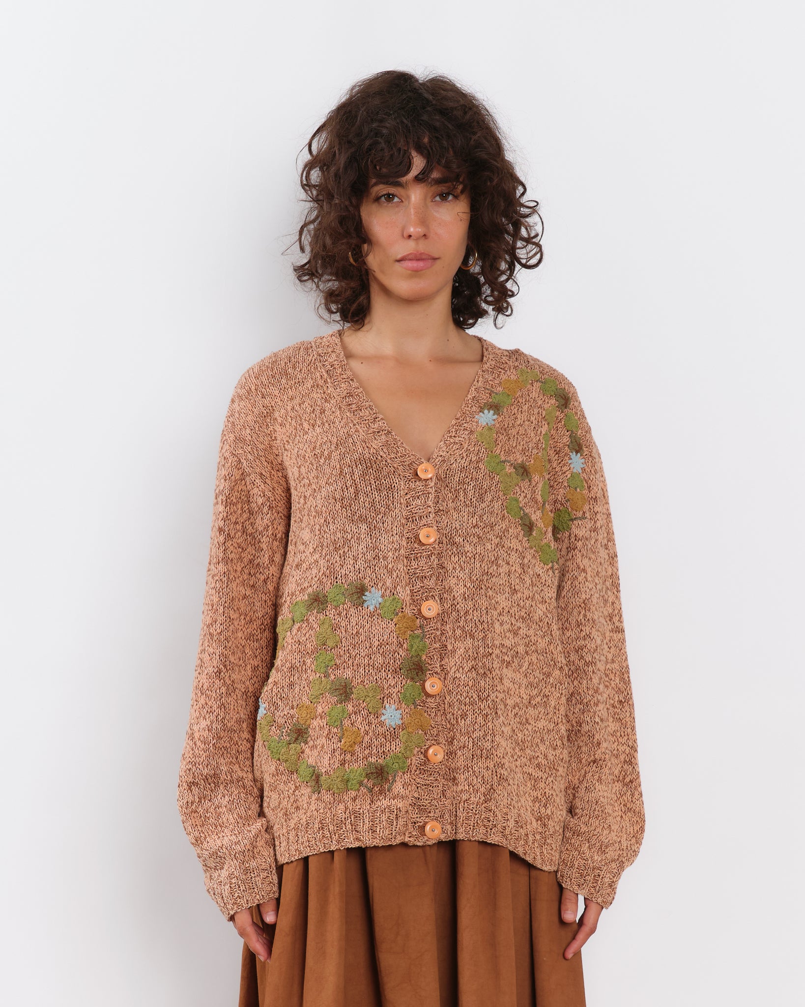 Twinsun Knit Cardigan - Pink Peace