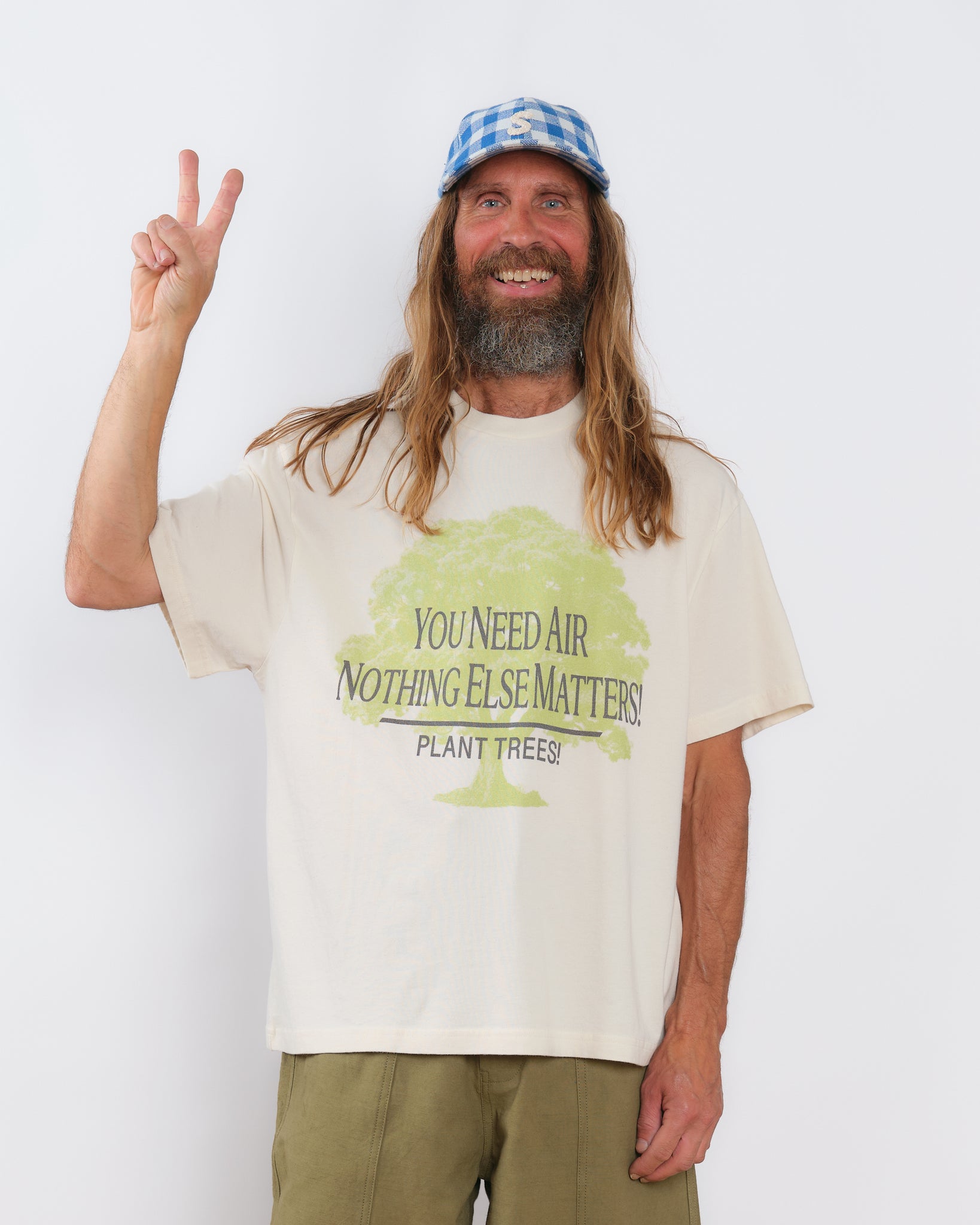 Grateful Tee SS - Ecru Plant Trees