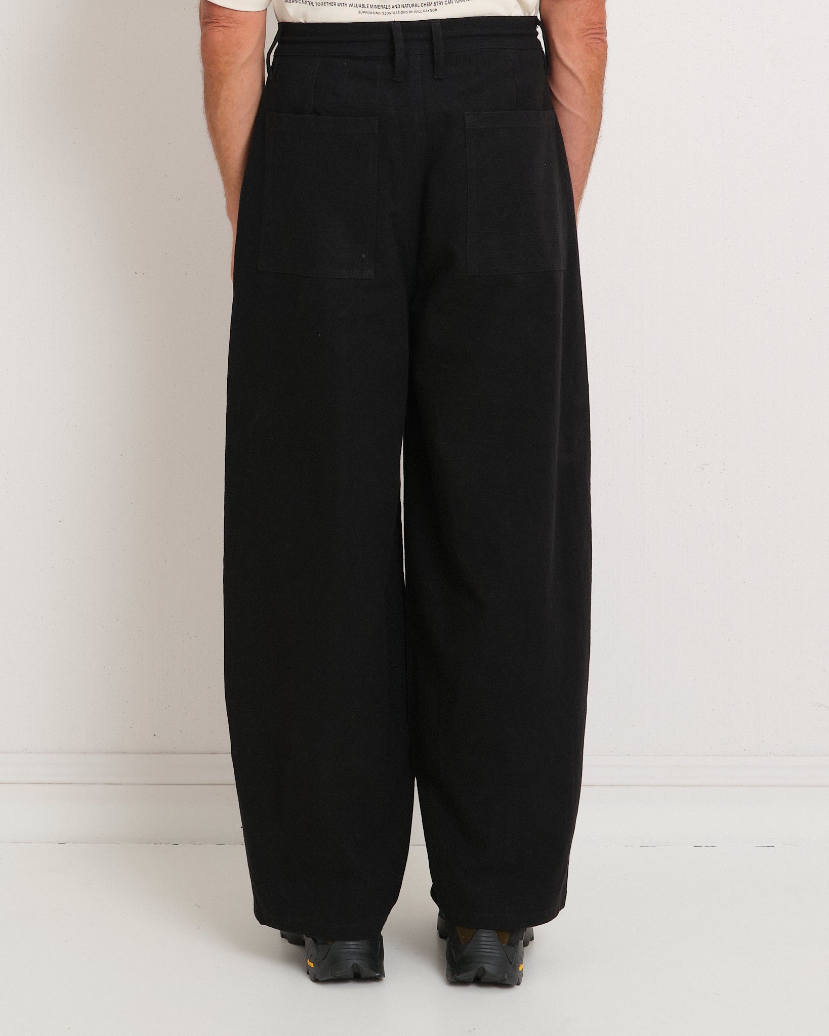 Document Pants - Black Slub