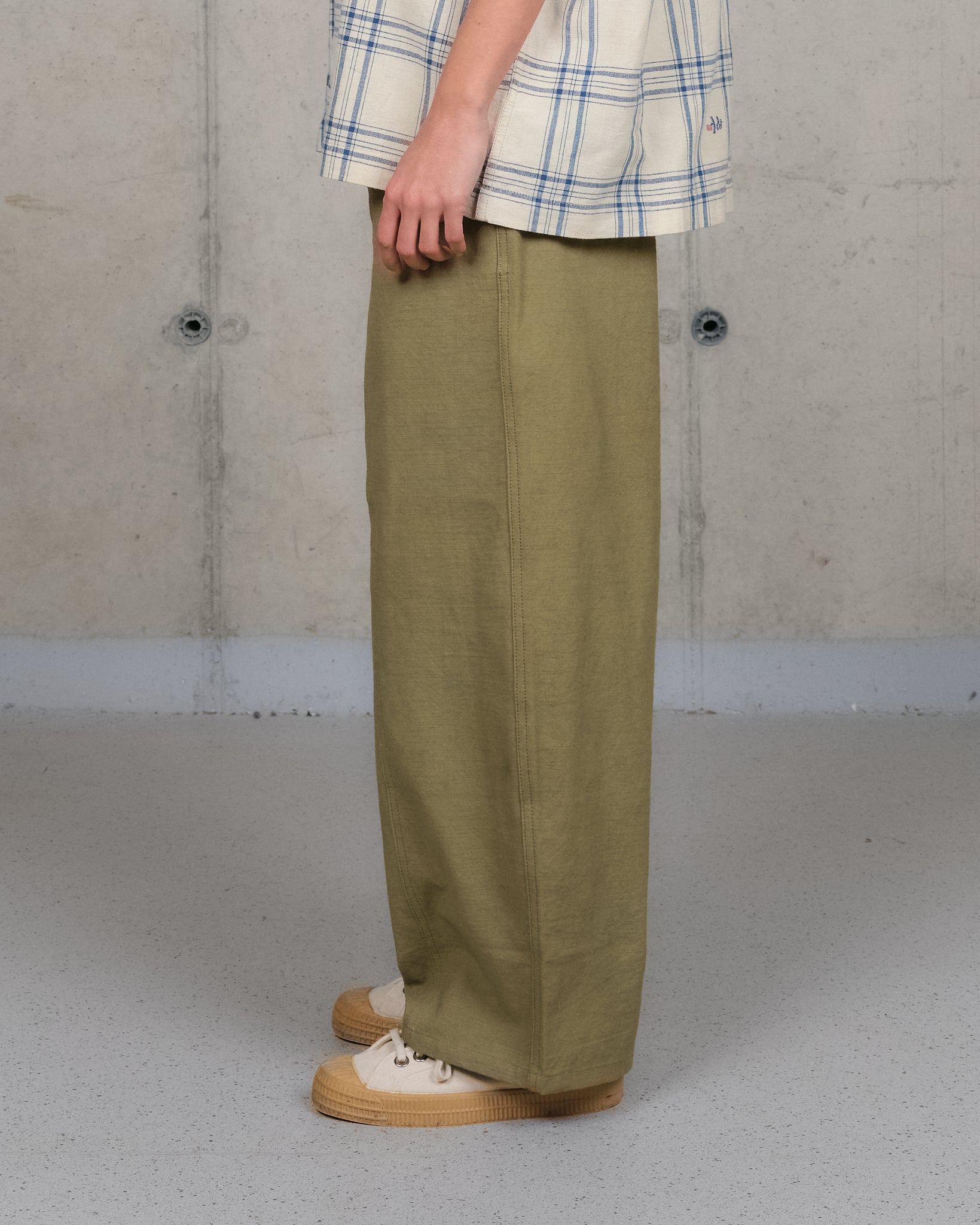 Document Pants - Olive Slub