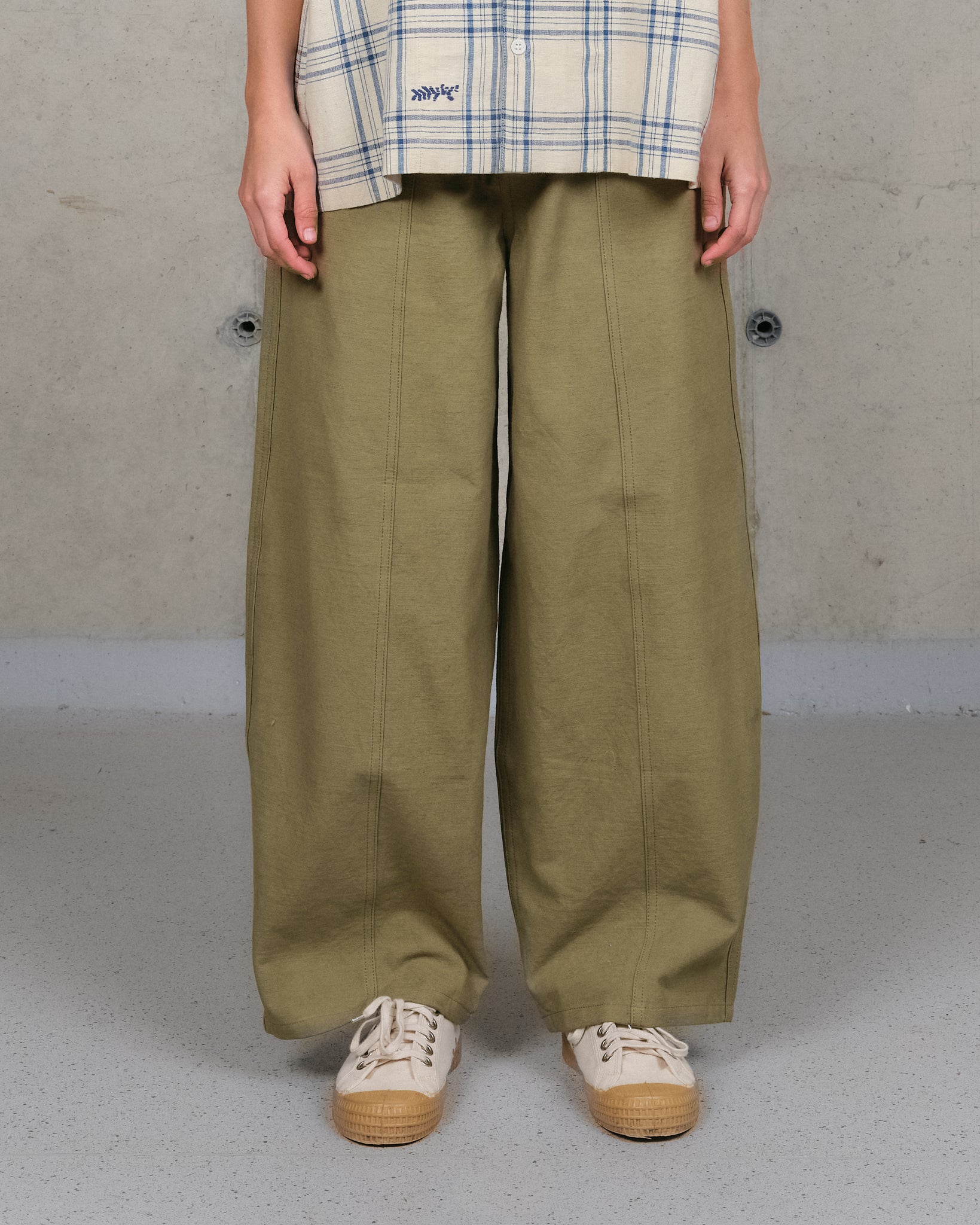 Document Pants - Olive Slub