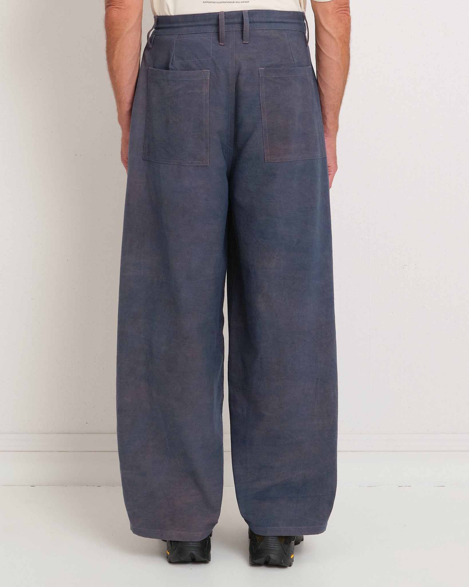 Document Pants - Purple Slub