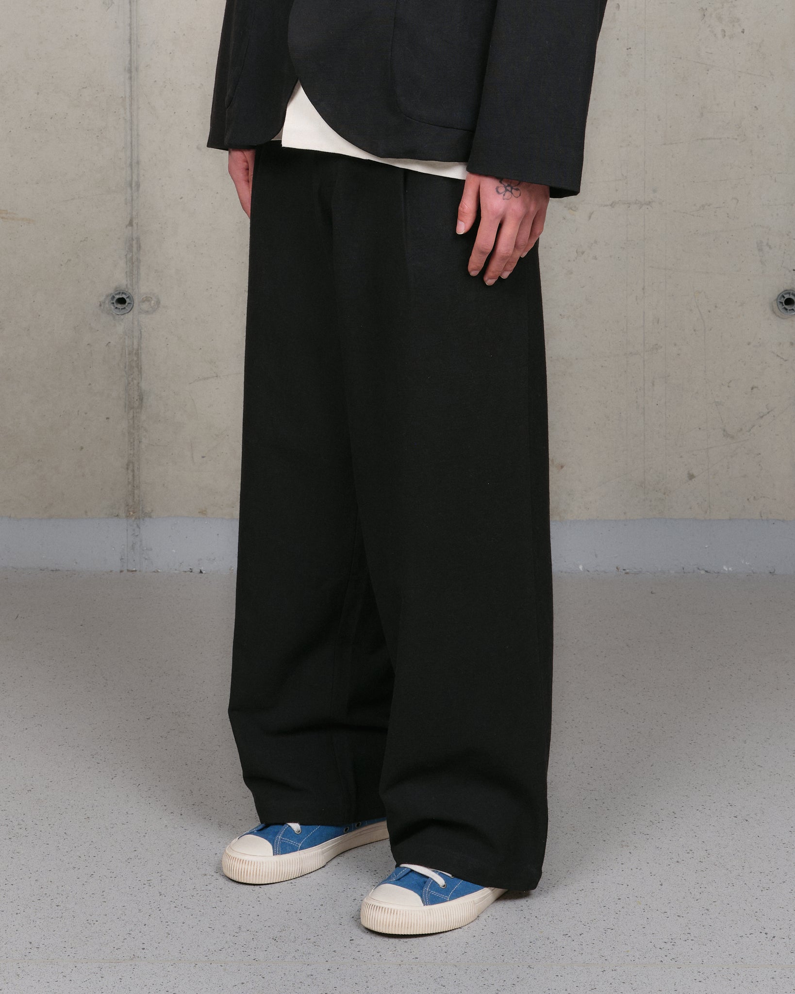 Fenn Trousers - Black Slub
