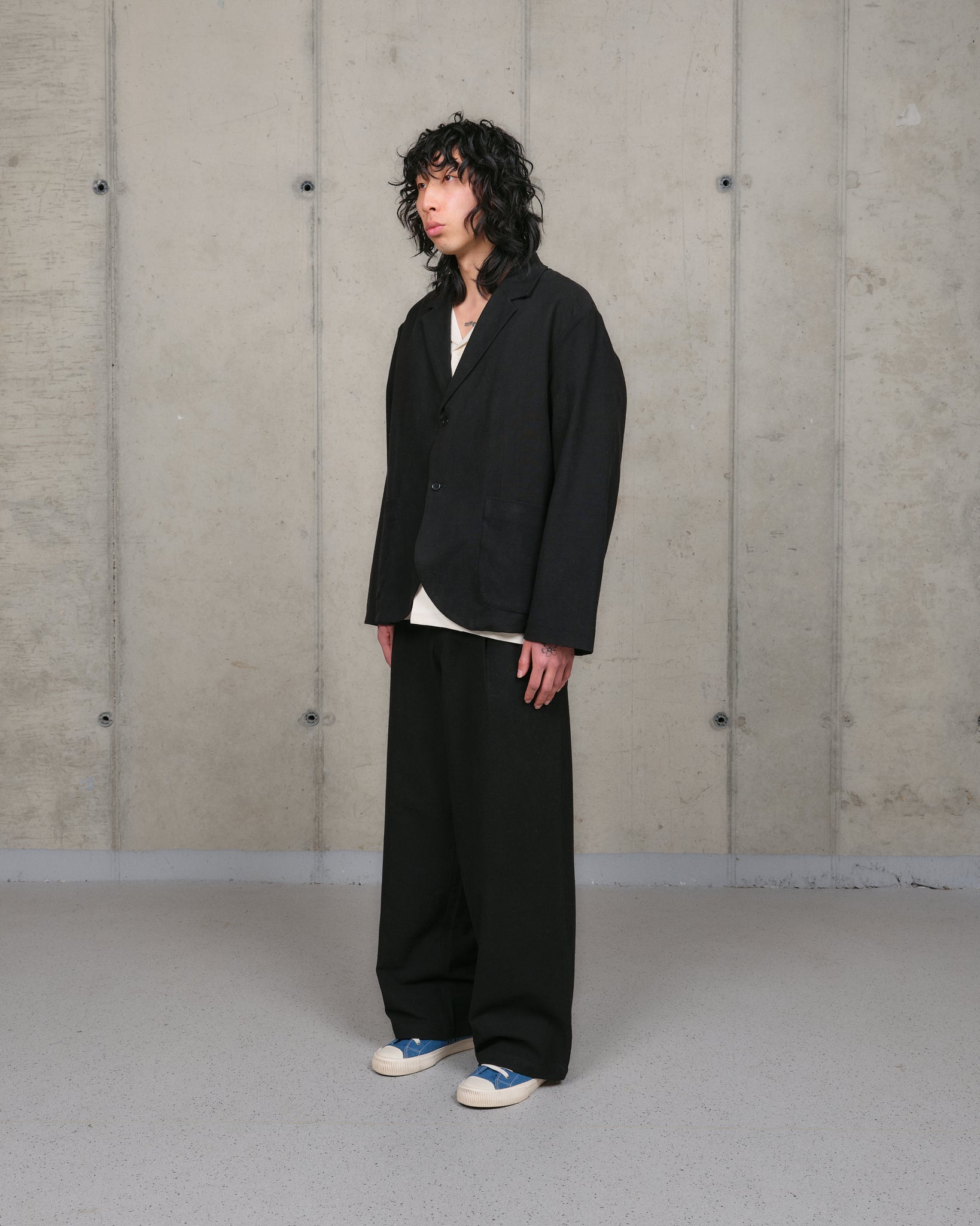 Fenn Trousers - Black Slub