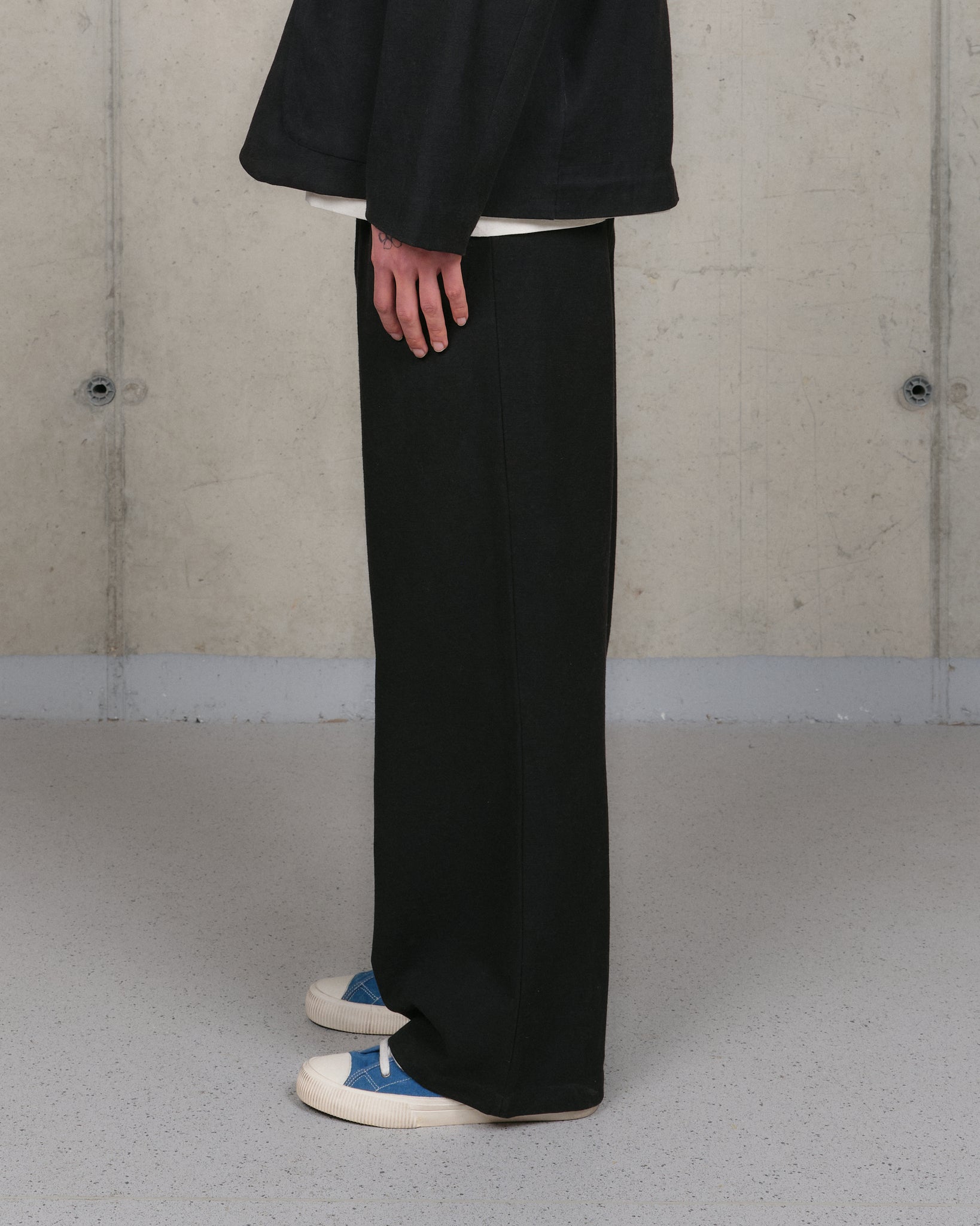 Fenn Trousers - Black Slub