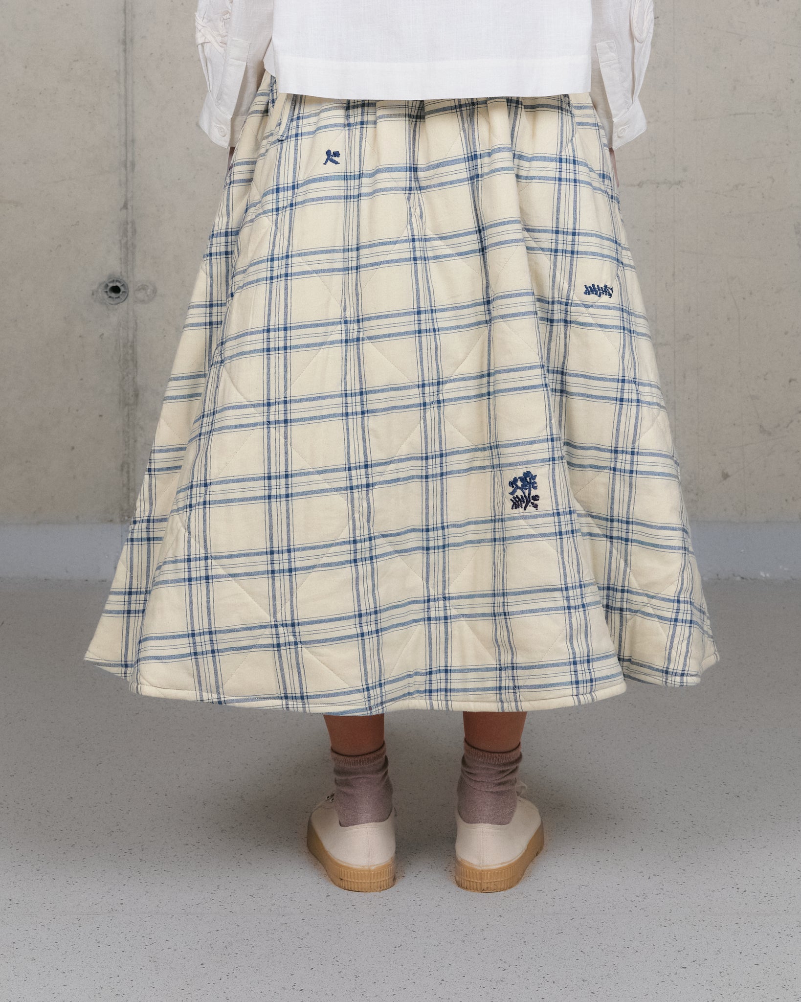 Foxglove Skirt - French Gingham Interrupted