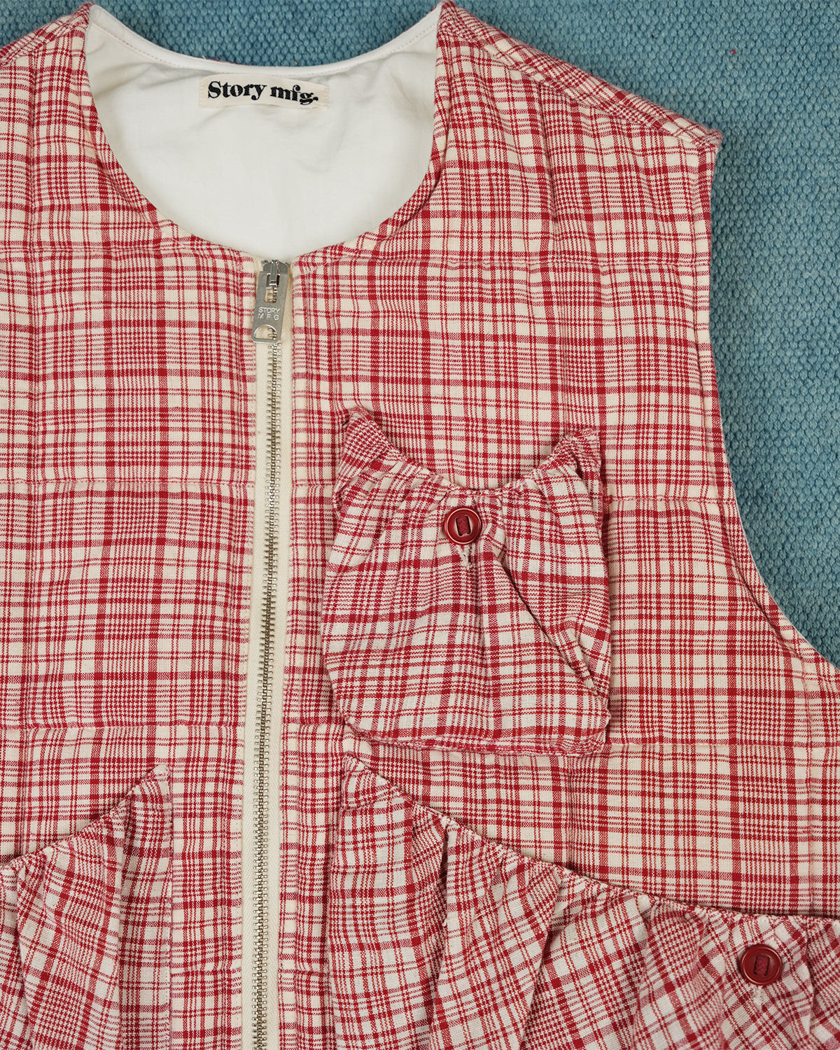 Girolle Vest - Red Check