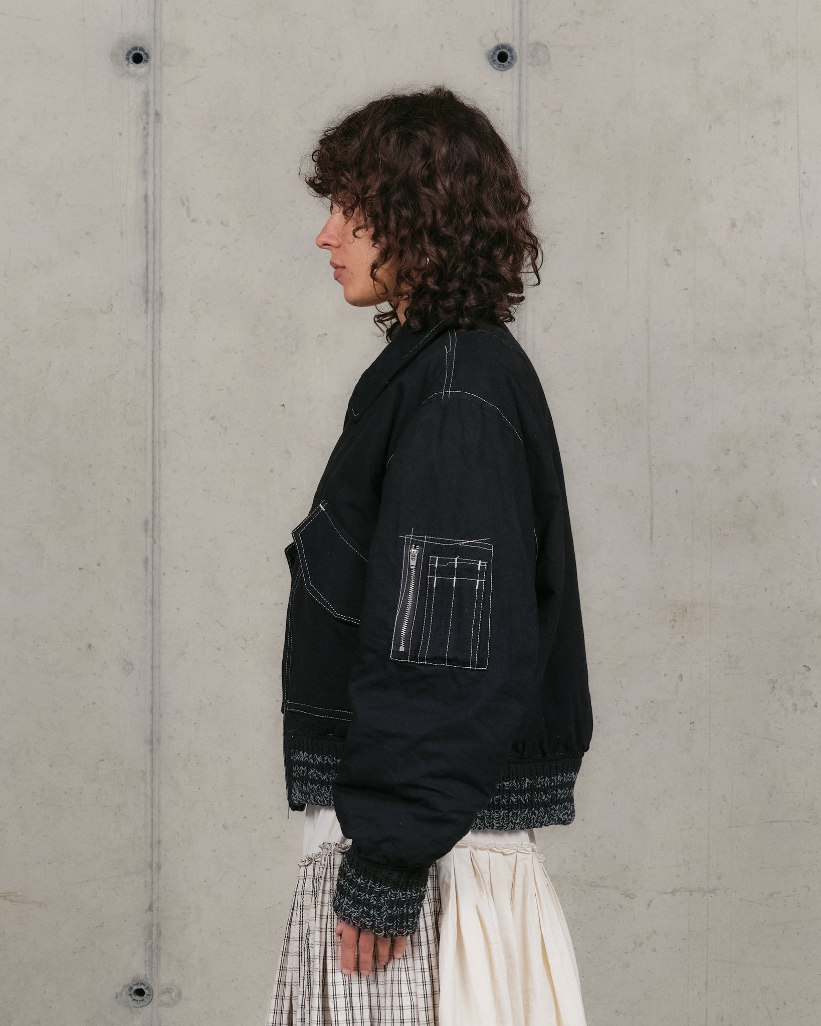 Grain Jacket - Black Wonky-Wear