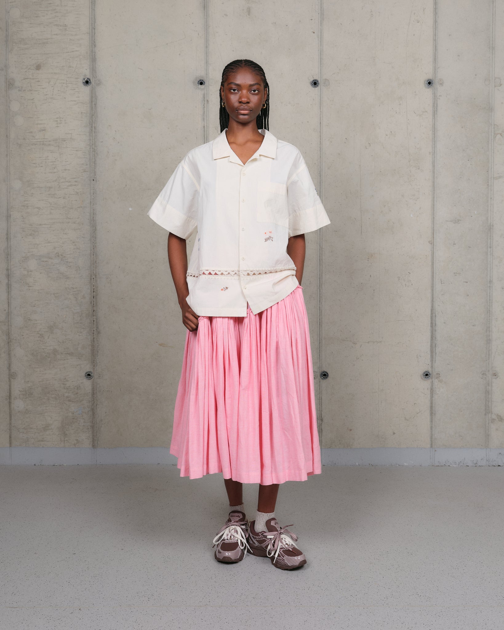 Greetings Shirt SS - Interrupted Embroidery