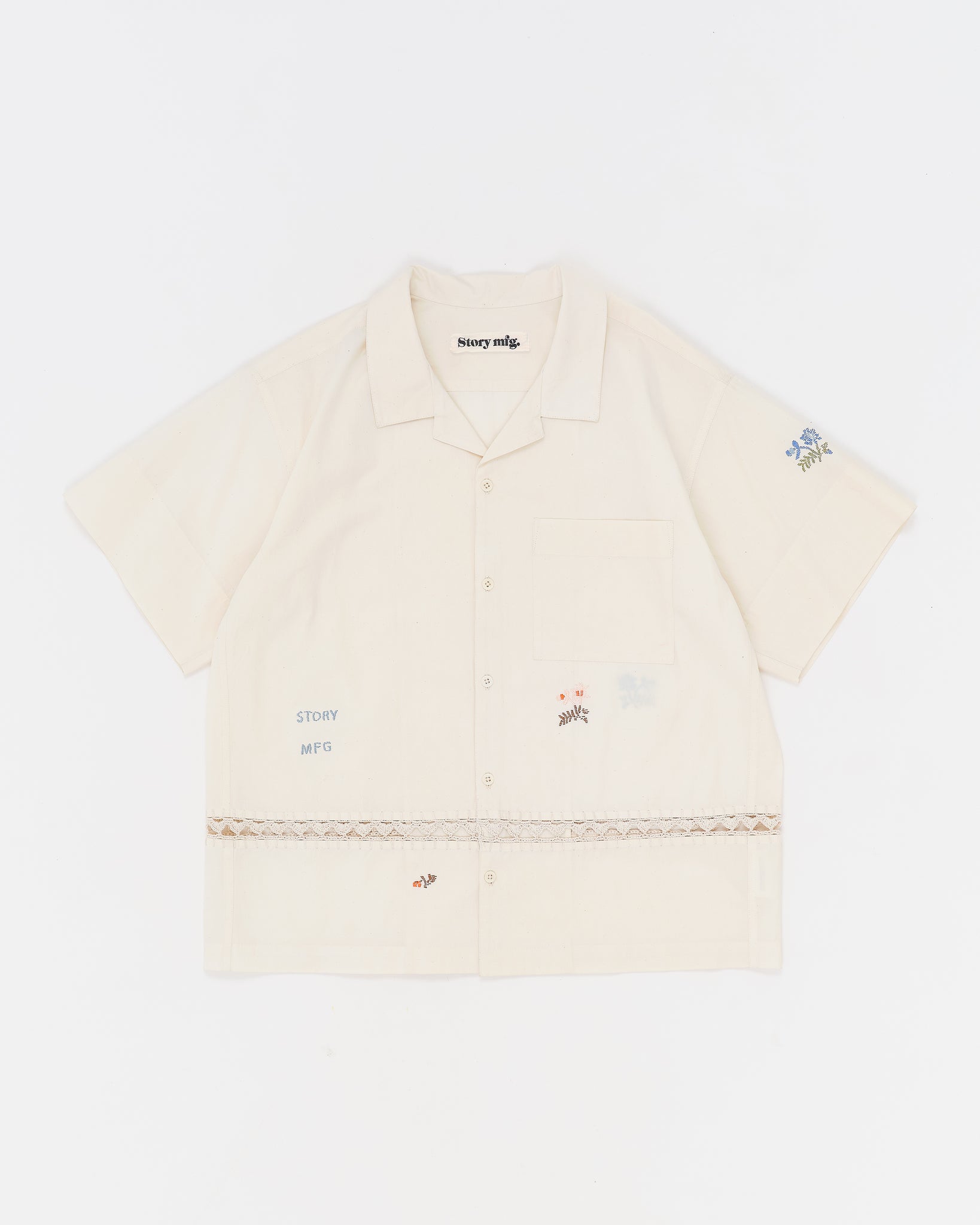 Greetings Shirt SS - Interrupted Embroidery