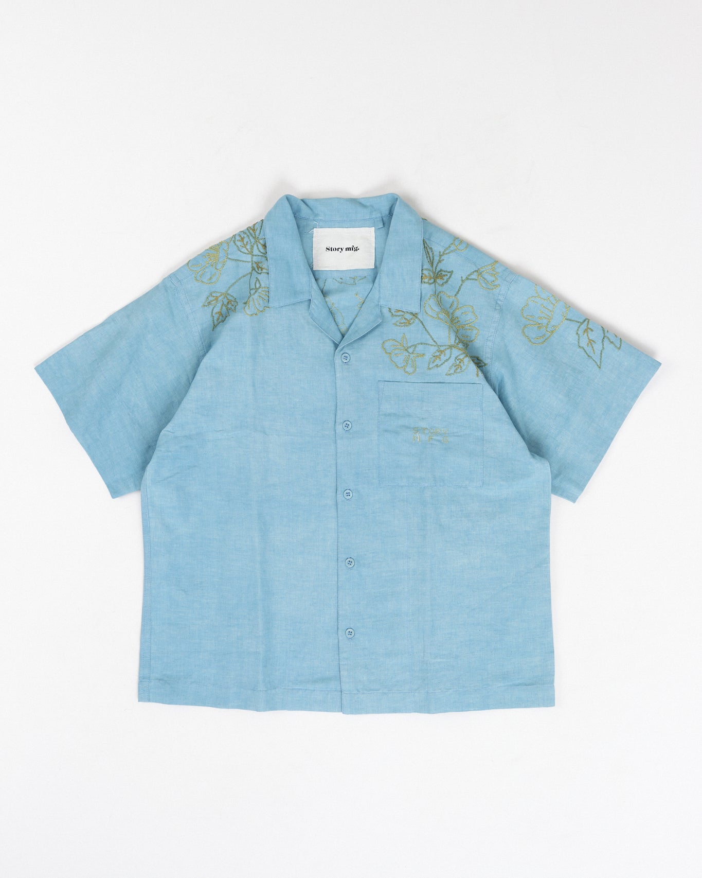 Greetings Shirt SS - Indigo Wildflower