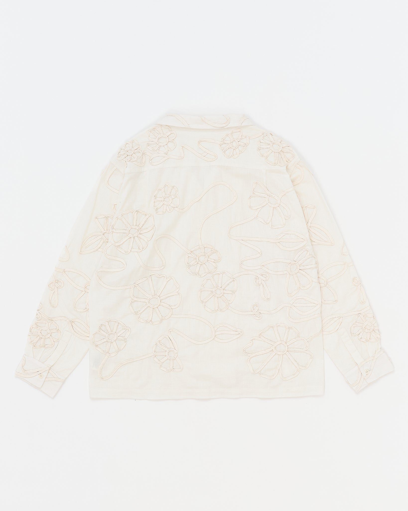 Greetings Shirt LS - Ecru Ribbon