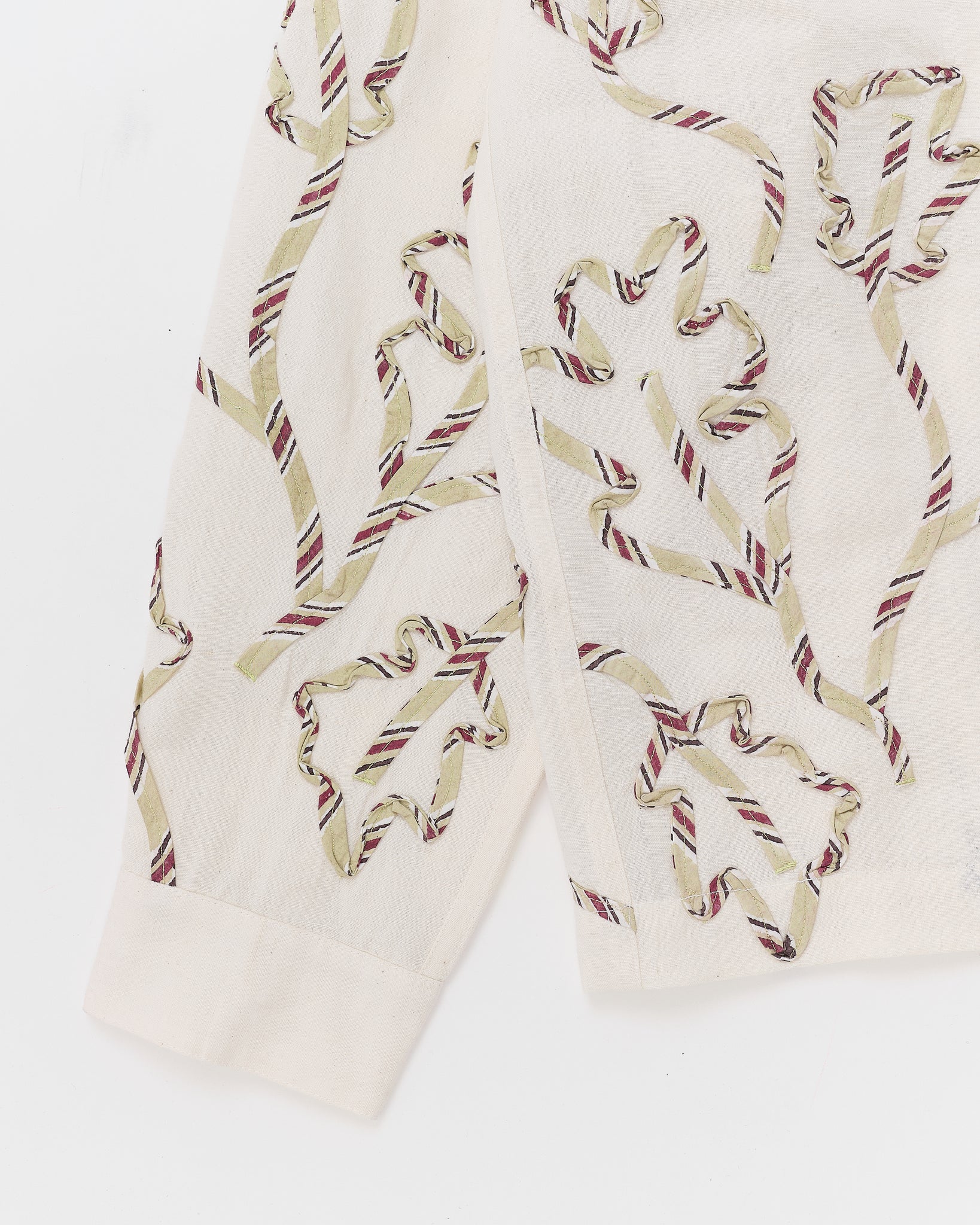 Greetings Shirt LS - Sage Leaf Ribbon