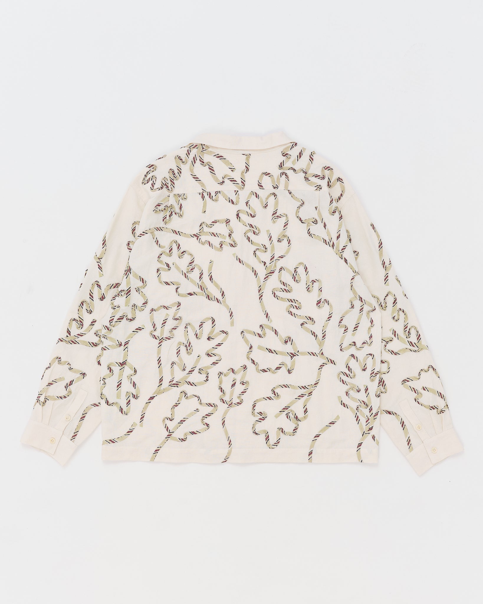 Greetings Shirt LS - Sage Leaf Ribbon