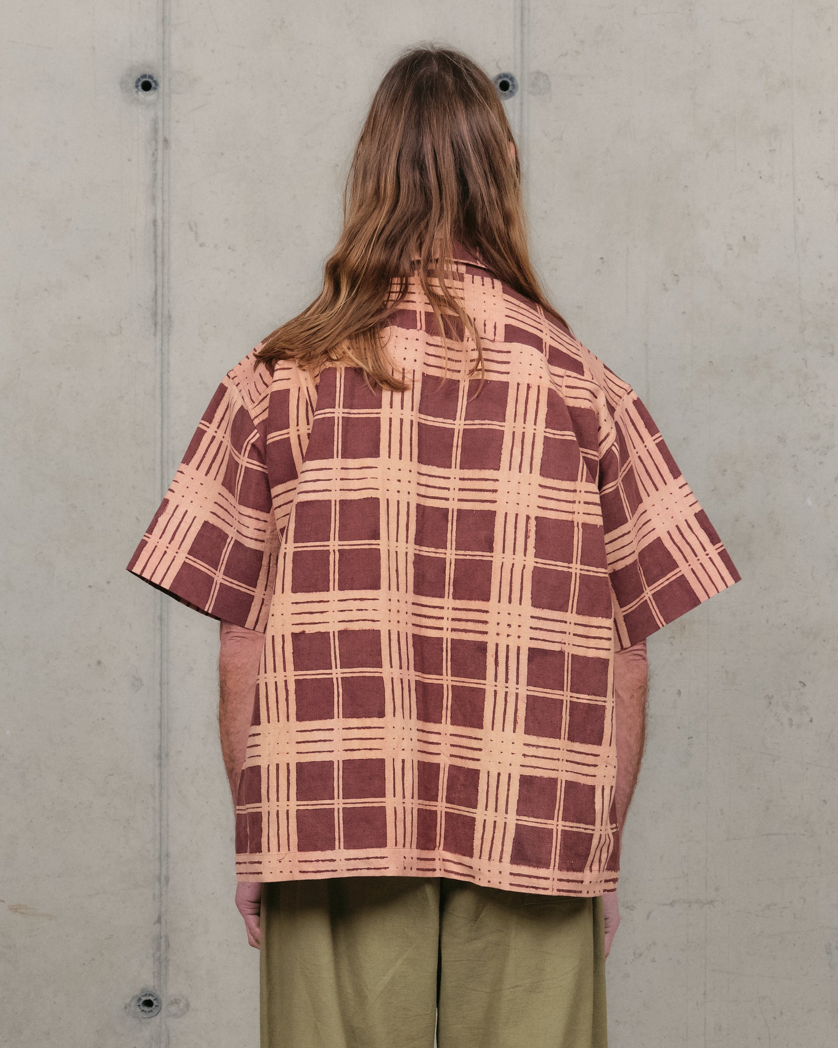 Greetings Shirt SS - Brown Resist Check