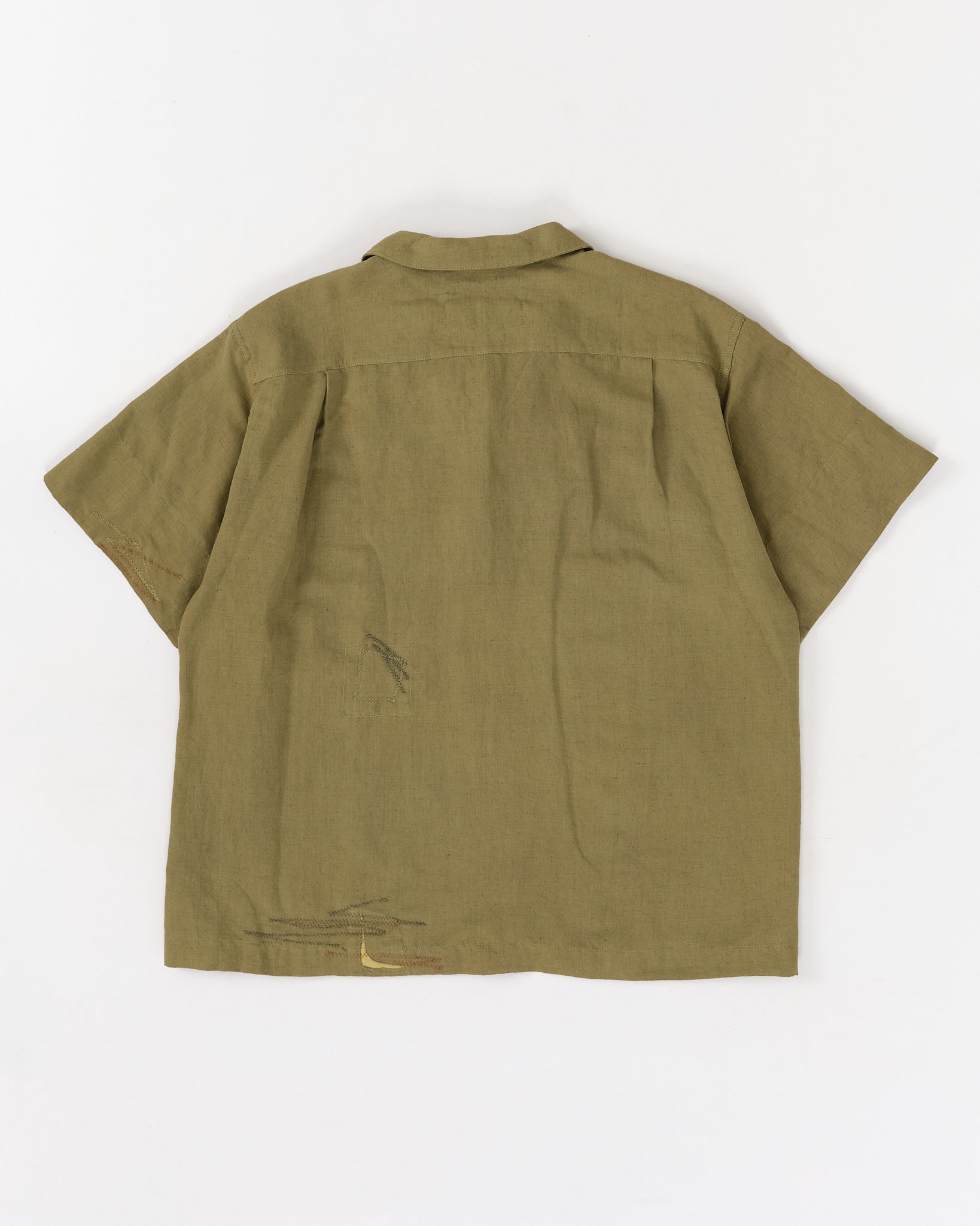 Greetings Shirt SS - Olive Zigzag