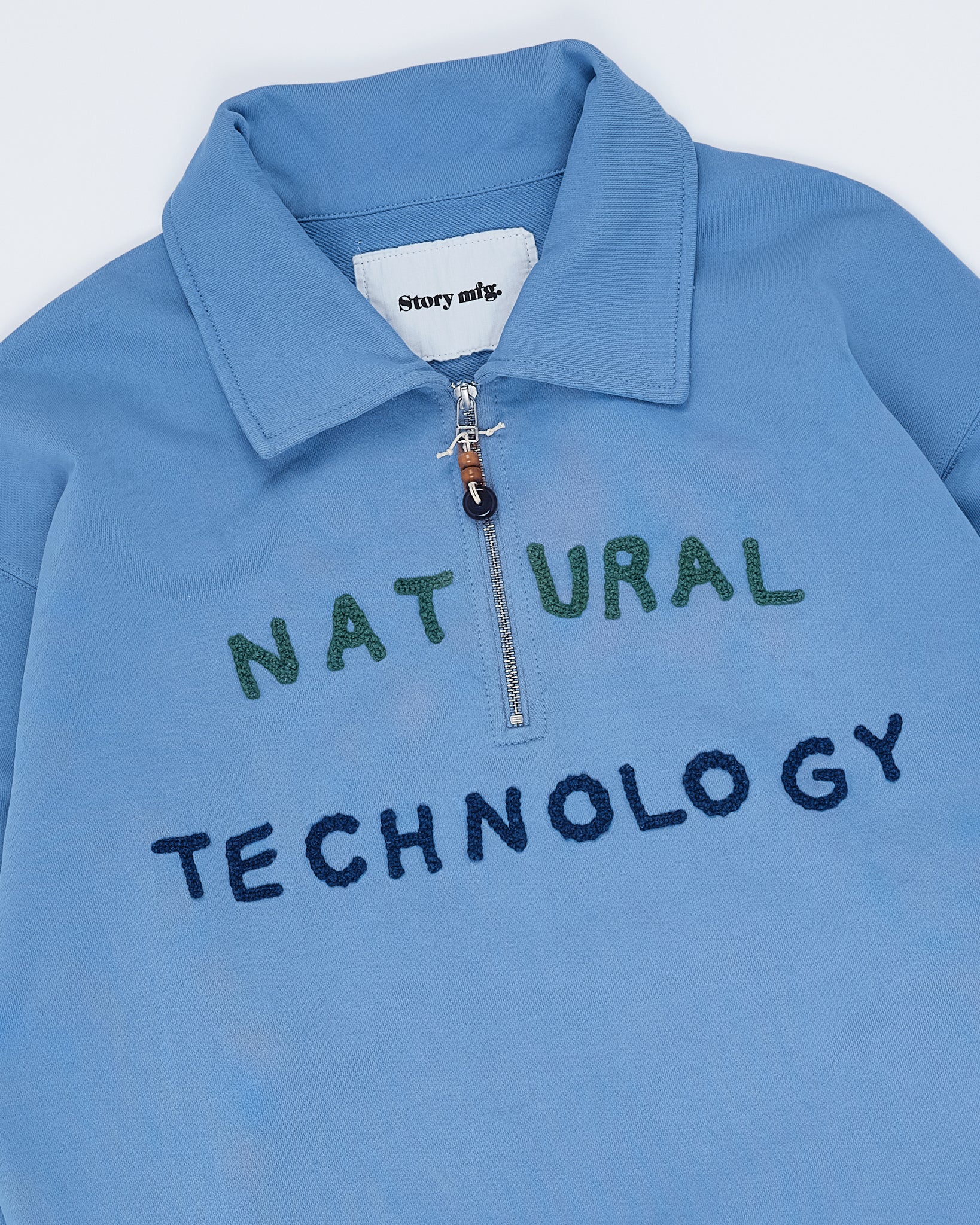 Geo Pullover - Mid Indigo