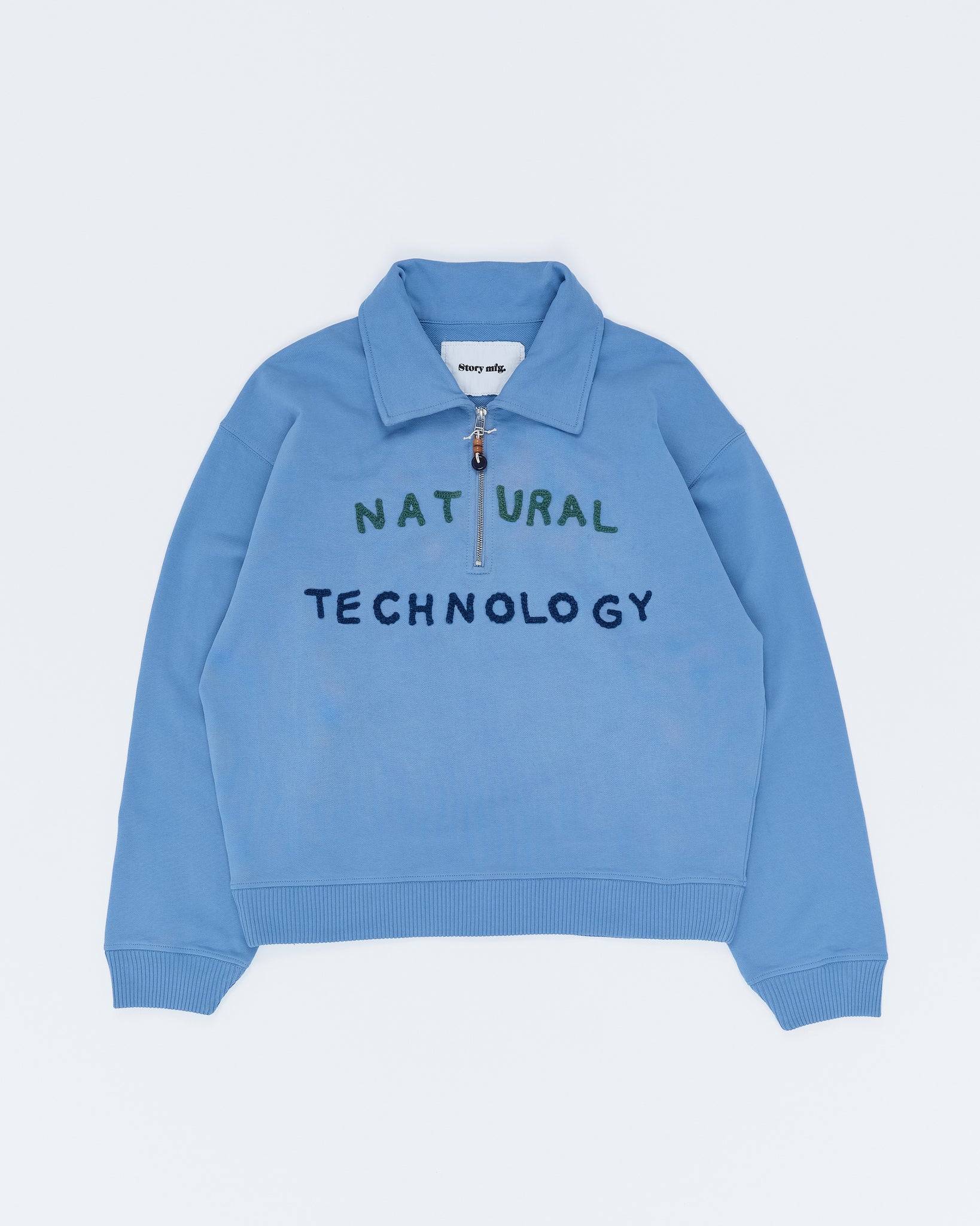 Geo Pullover - Mid Indigo