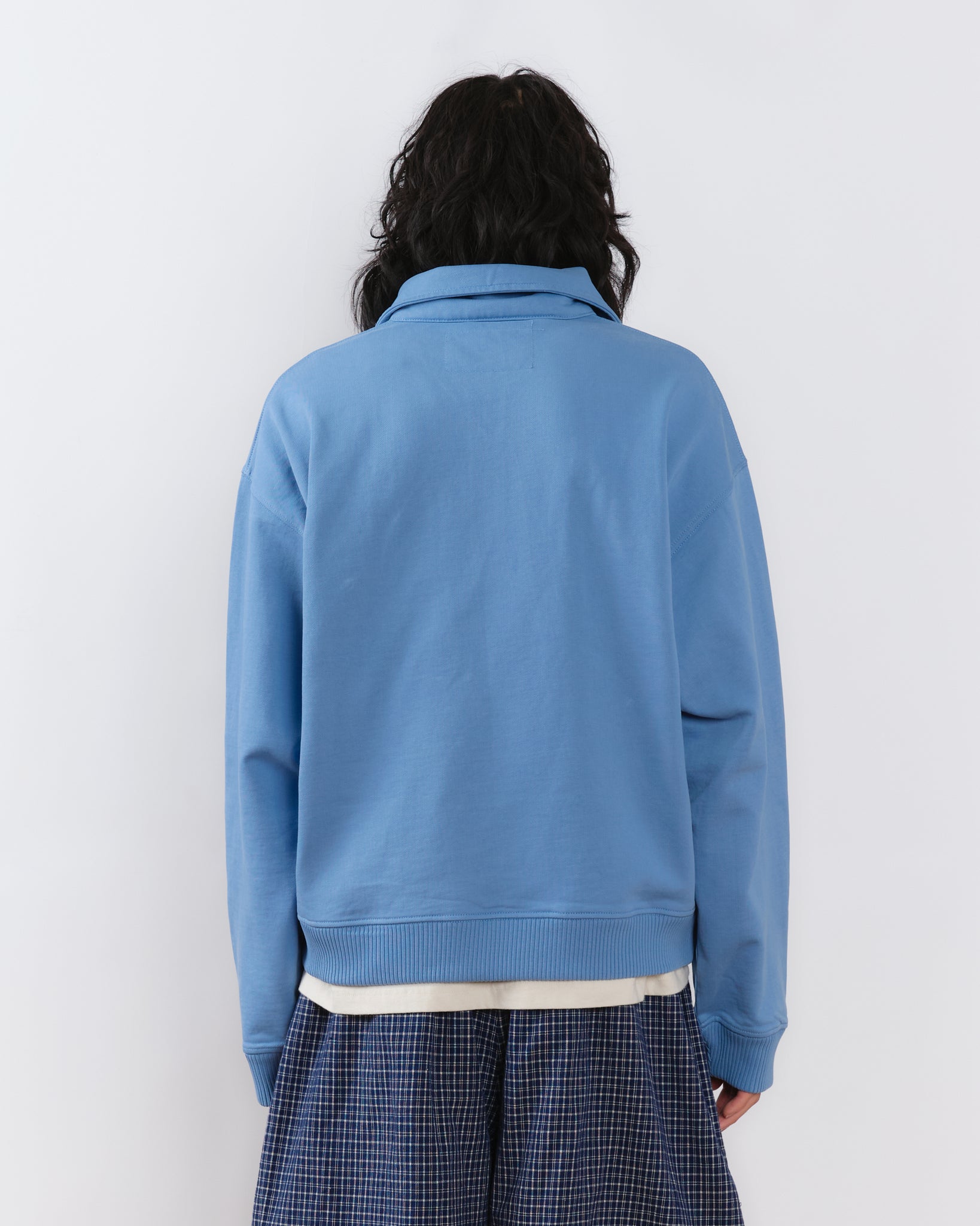 Geo Pullover - Mid Indigo