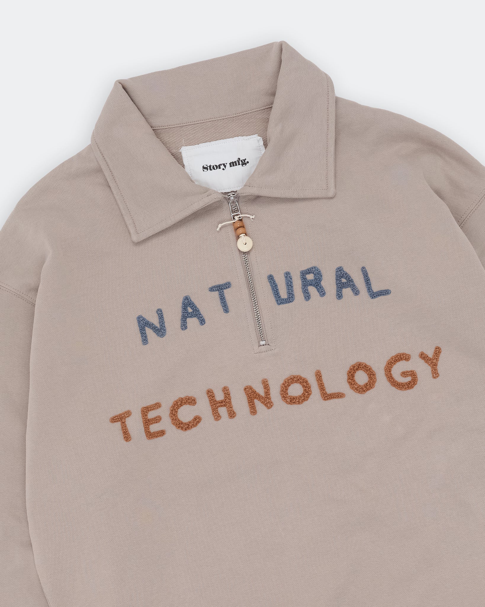 Geo Pullover - Soft Grey