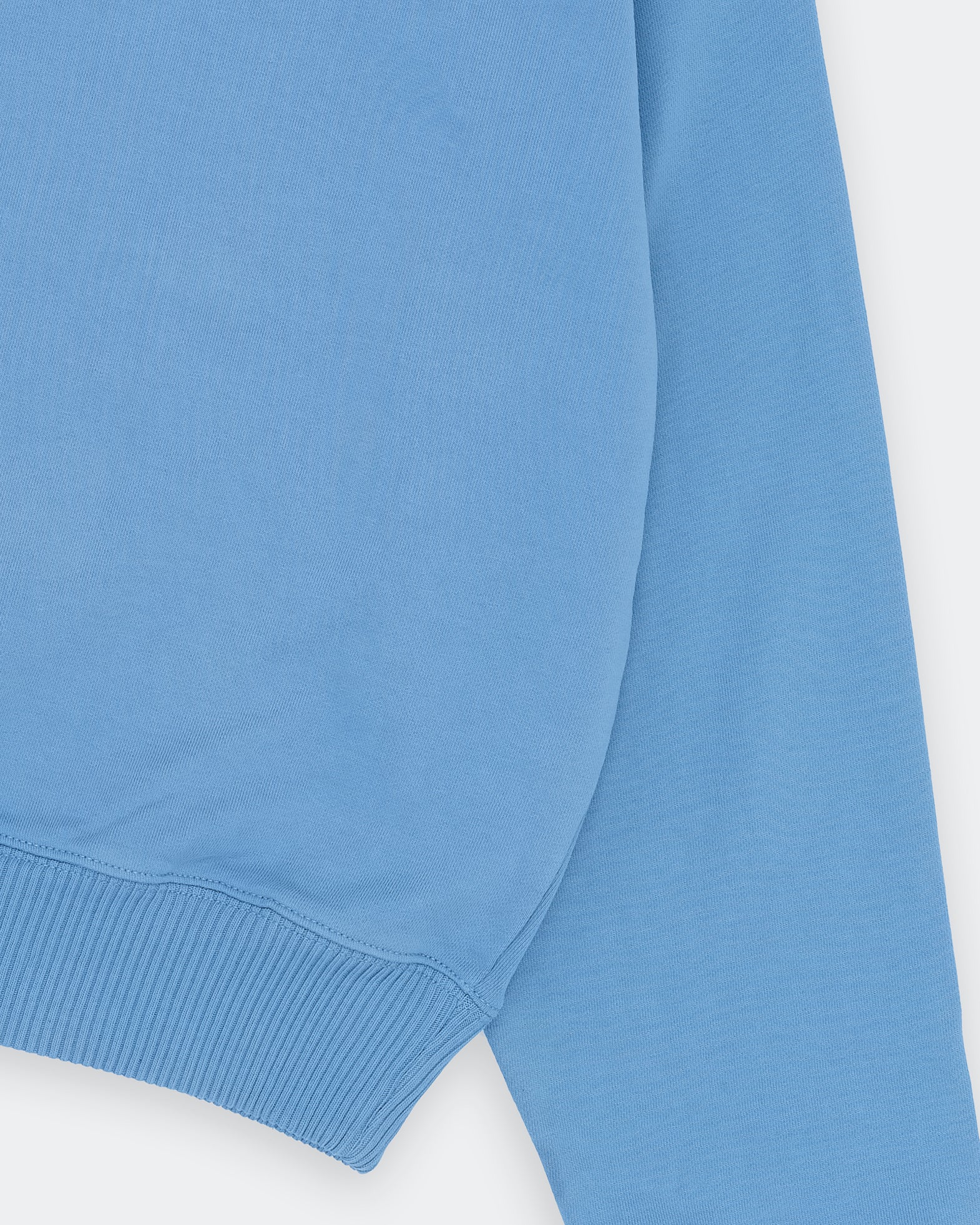 Geo Zip Hoodie - Mid Indigo
