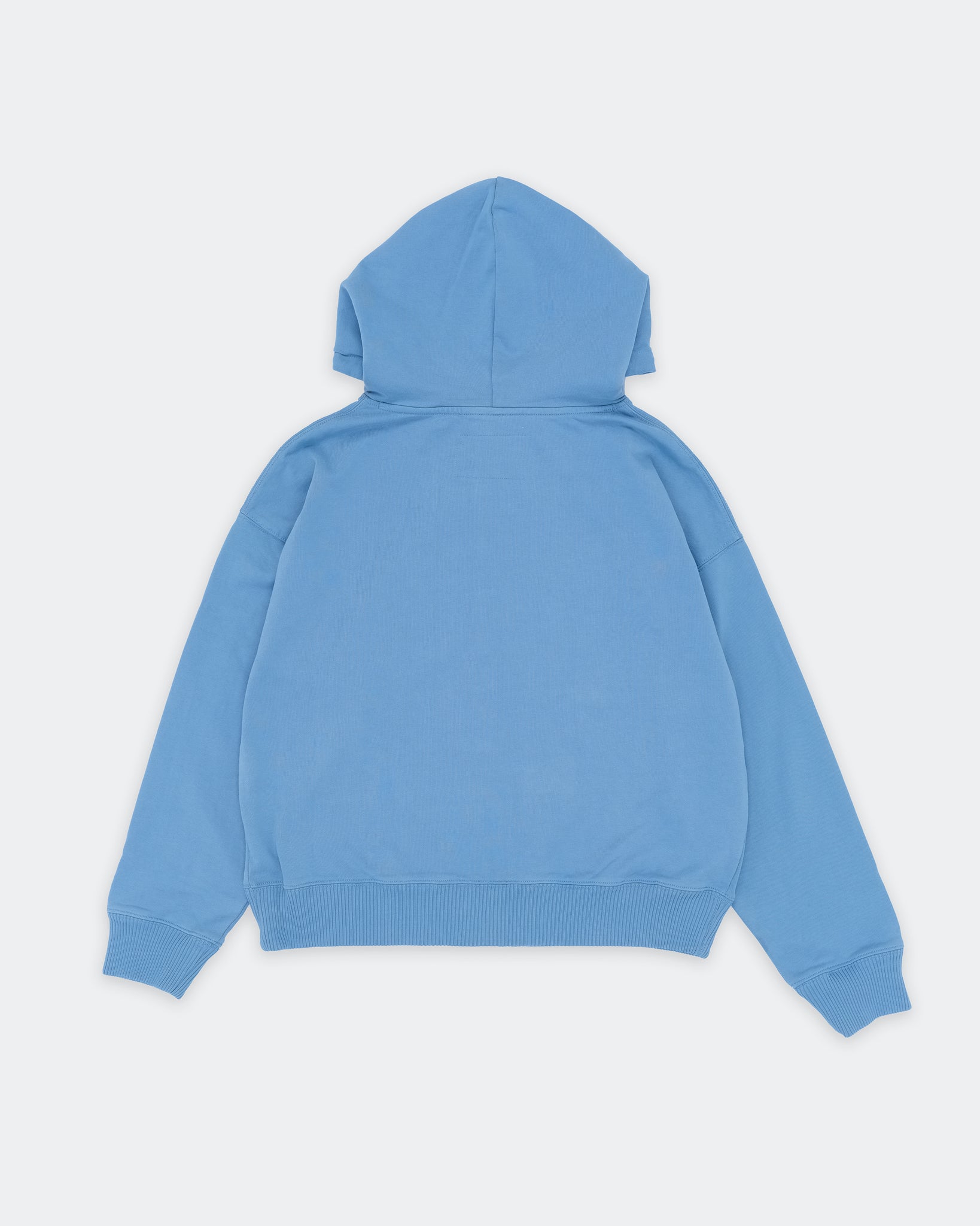 Geo Zip Hoodie - Mid Indigo