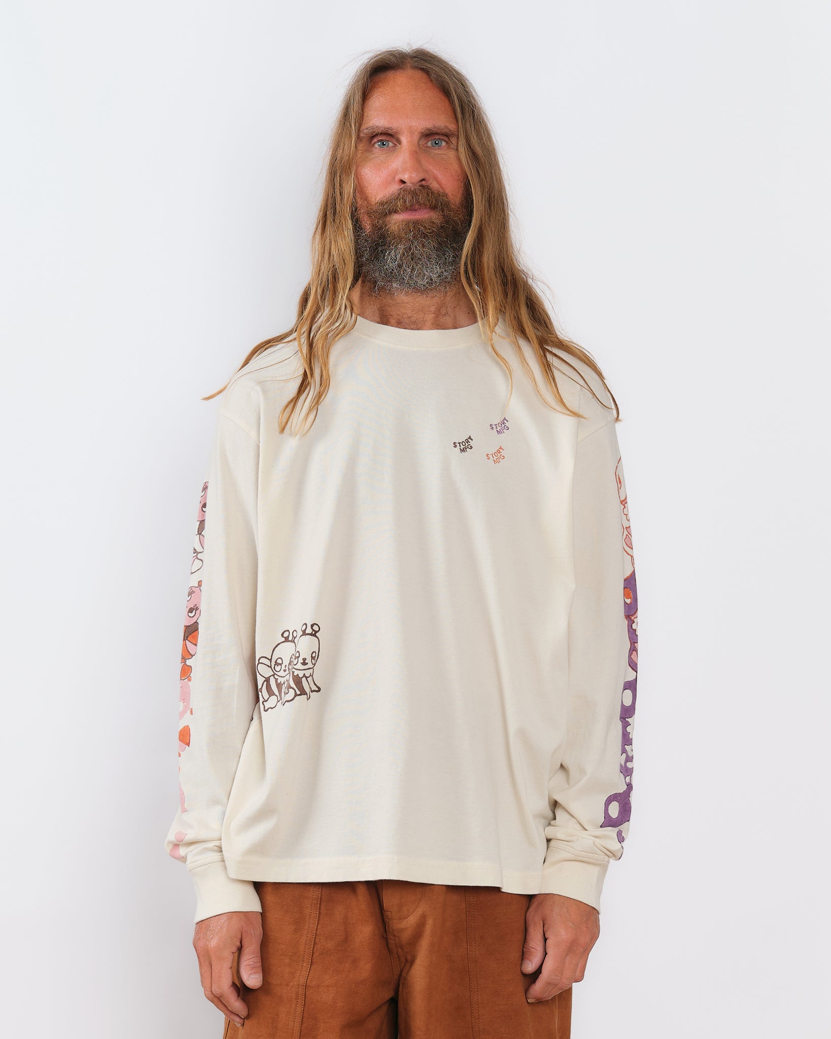 Grateful Tee LS - Ecru Earth Trip