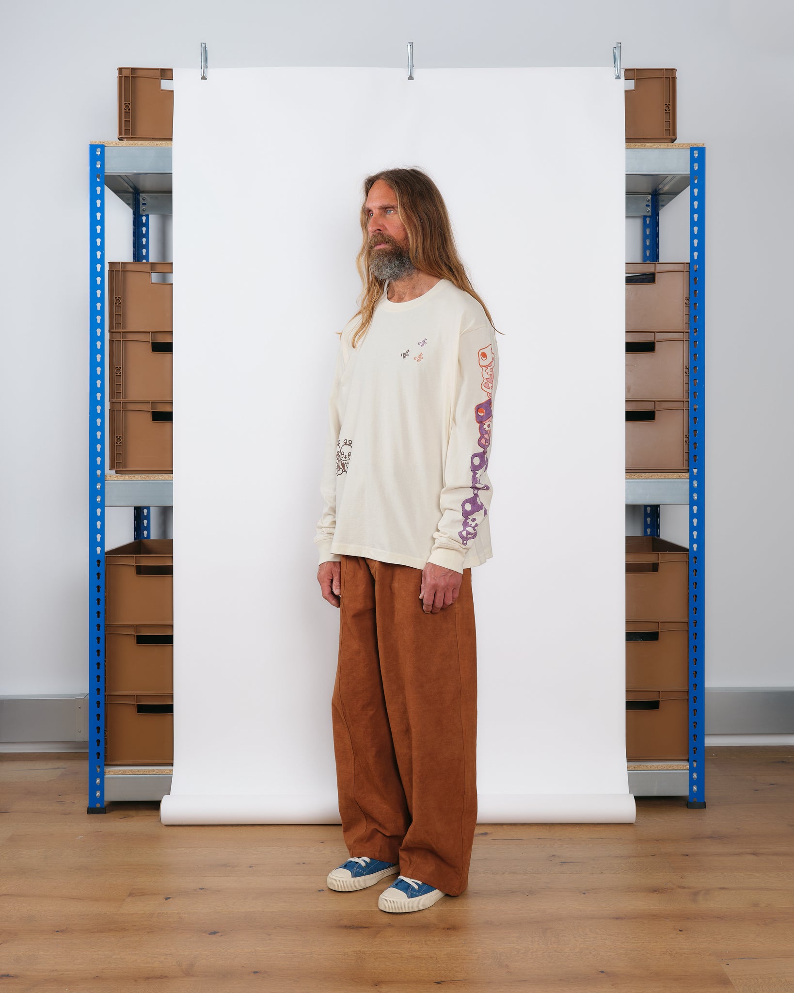 Grateful Tee LS - Ecru Earth Trip