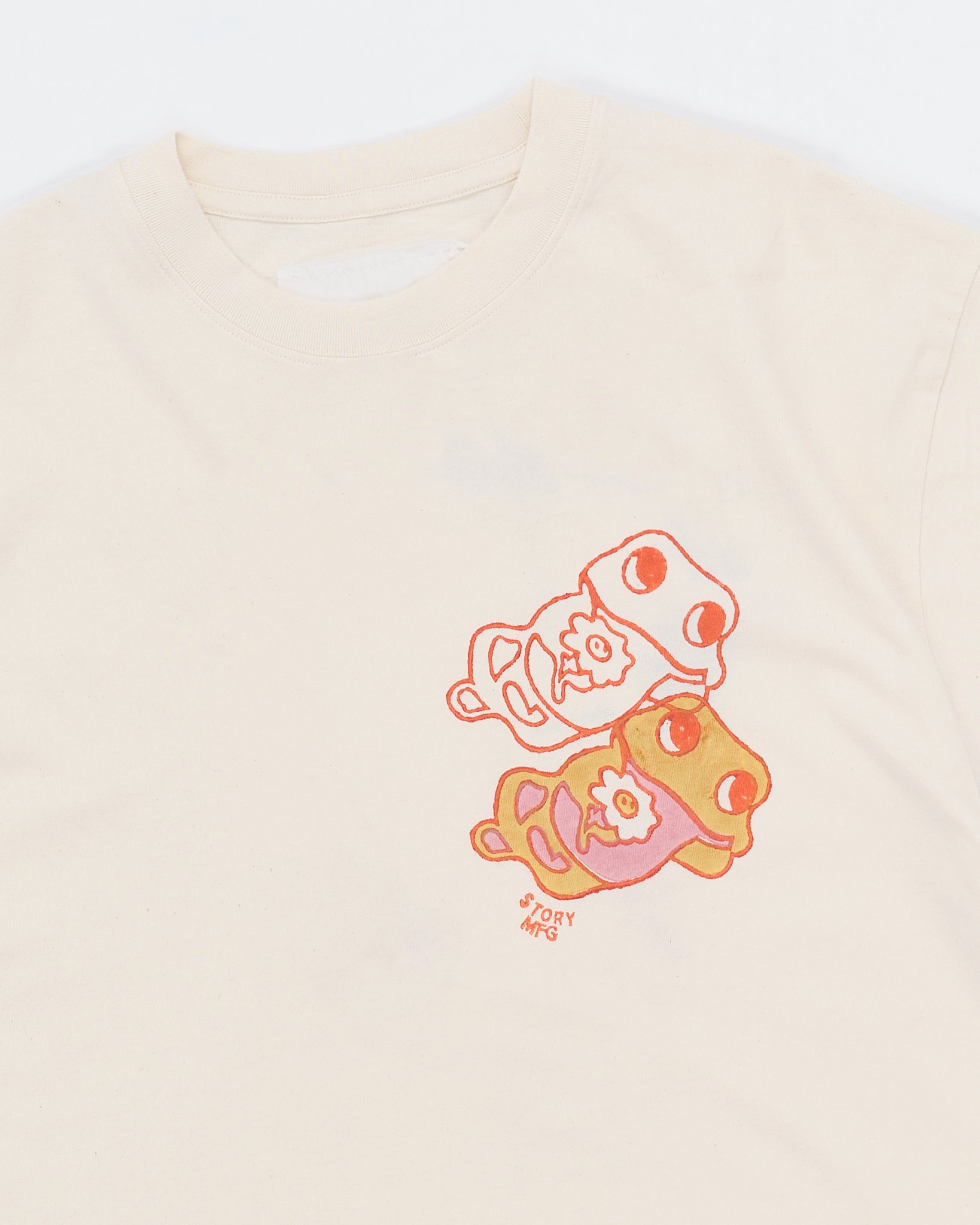 Grateful Tee SS - Ecru Earth Trip Heart
