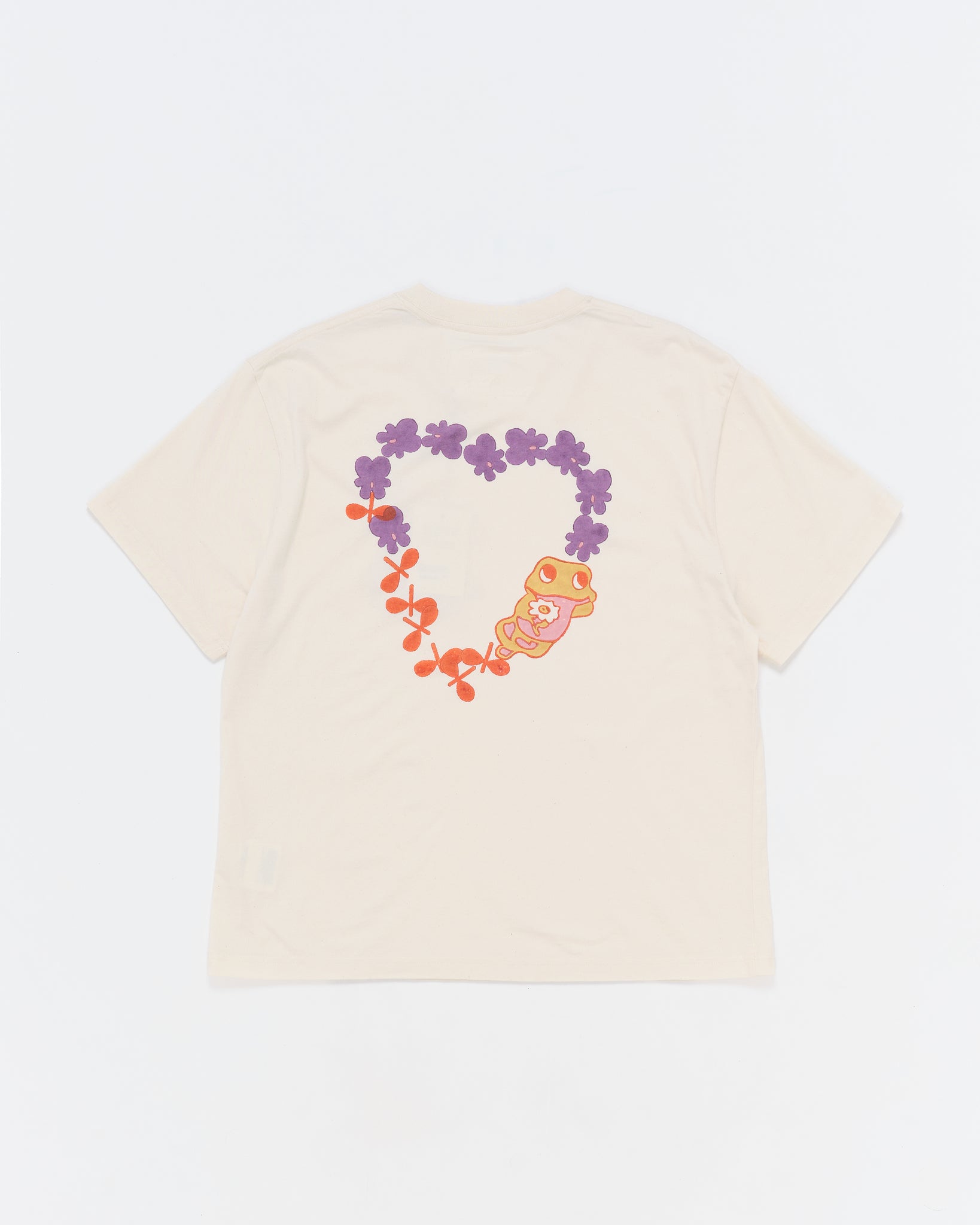 Grateful Tee SS - Ecru Earth Trip Heart