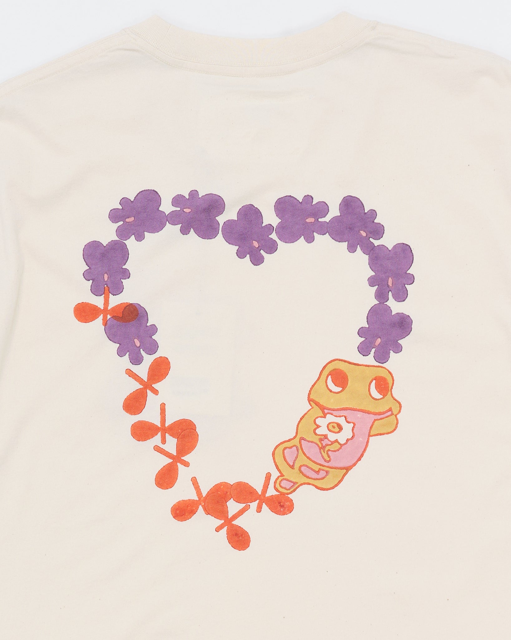 Grateful Tee SS - Ecru Earth Trip Heart