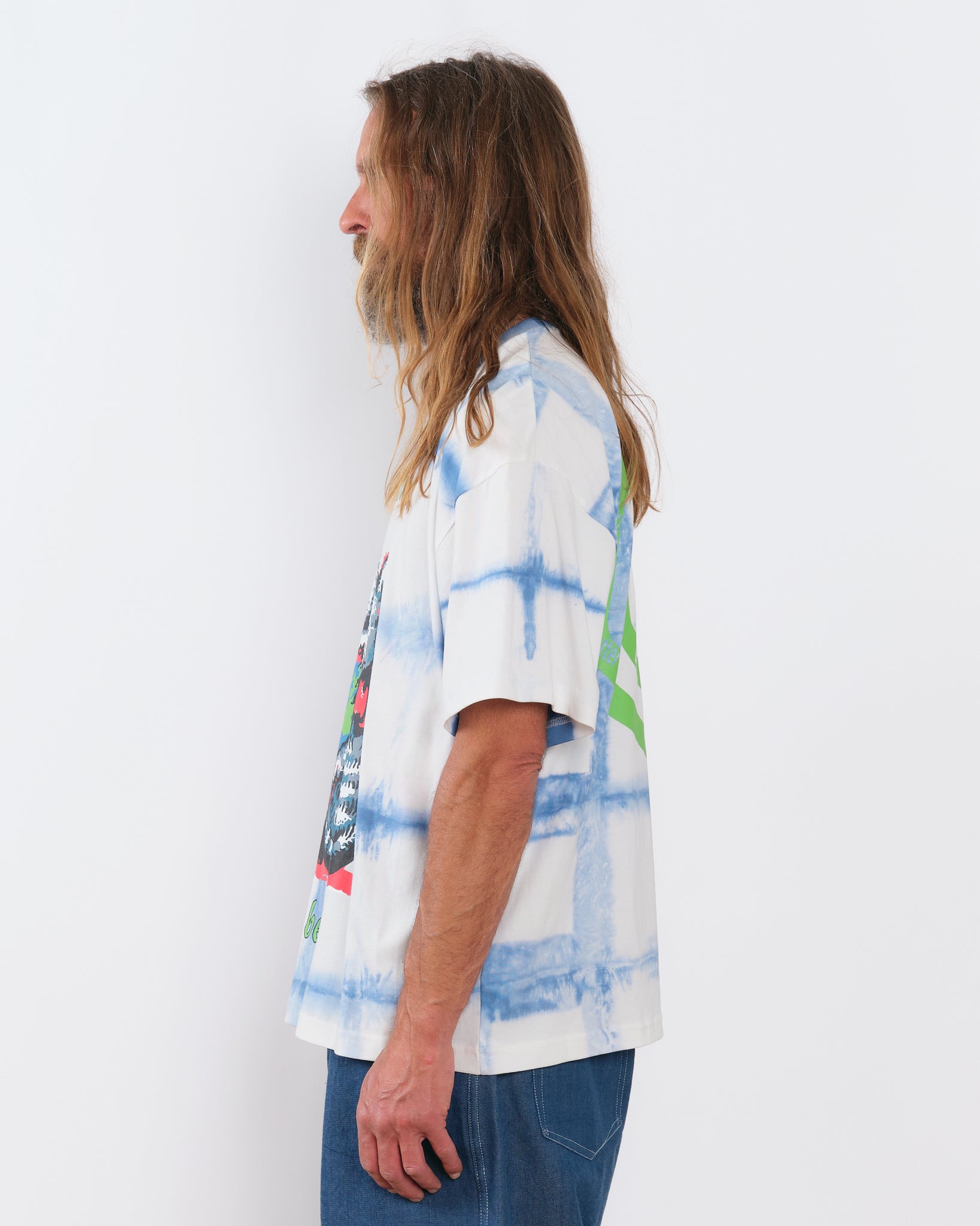 Grateful Tee SS - Indigo Kitten Courage