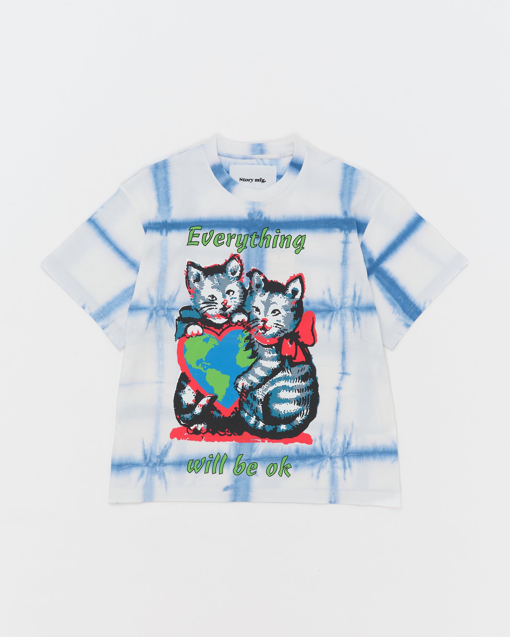 Grateful Tee SS - Indigo Kitten Courage