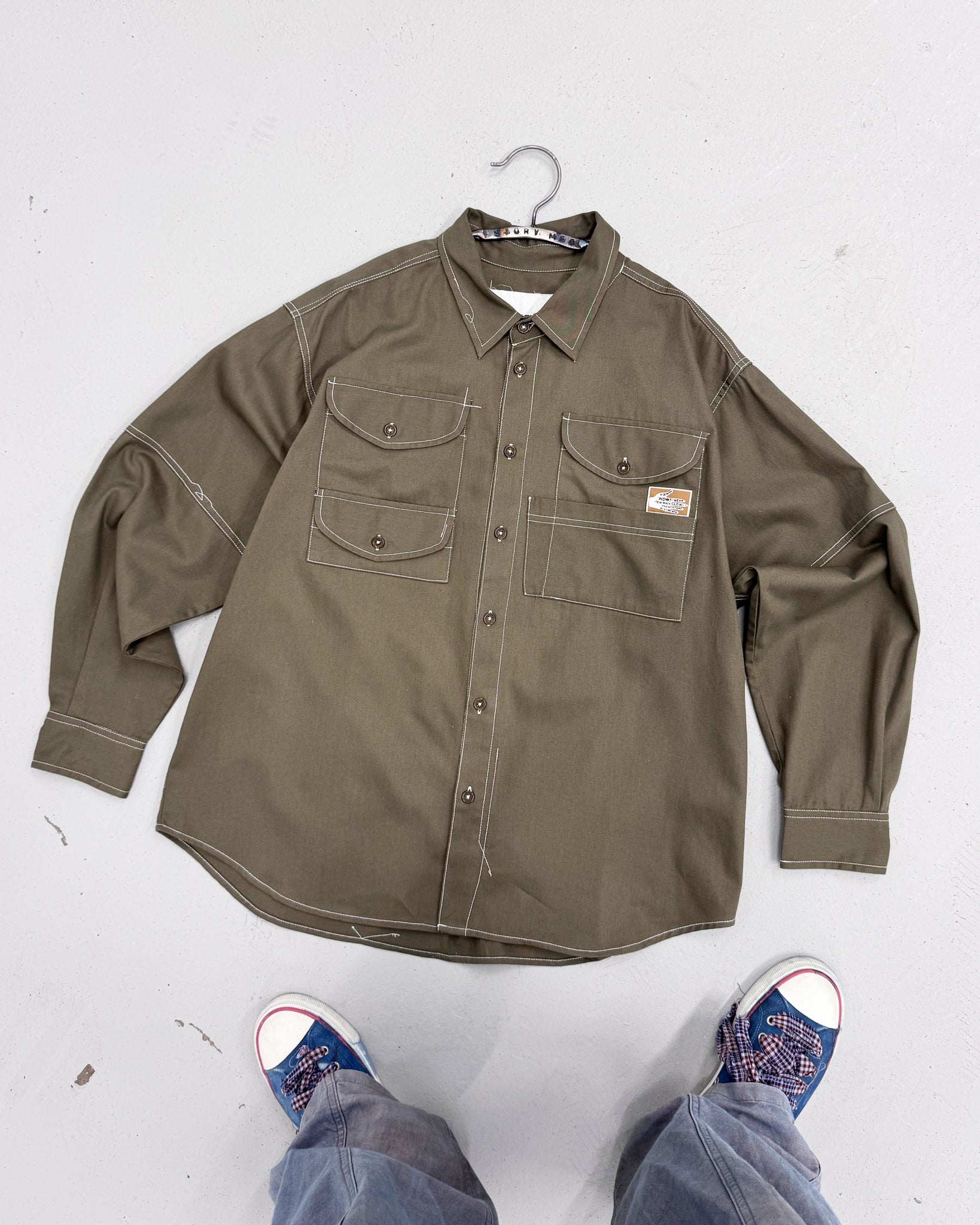 Harvest Shirt - Khaki Wonky-Wear