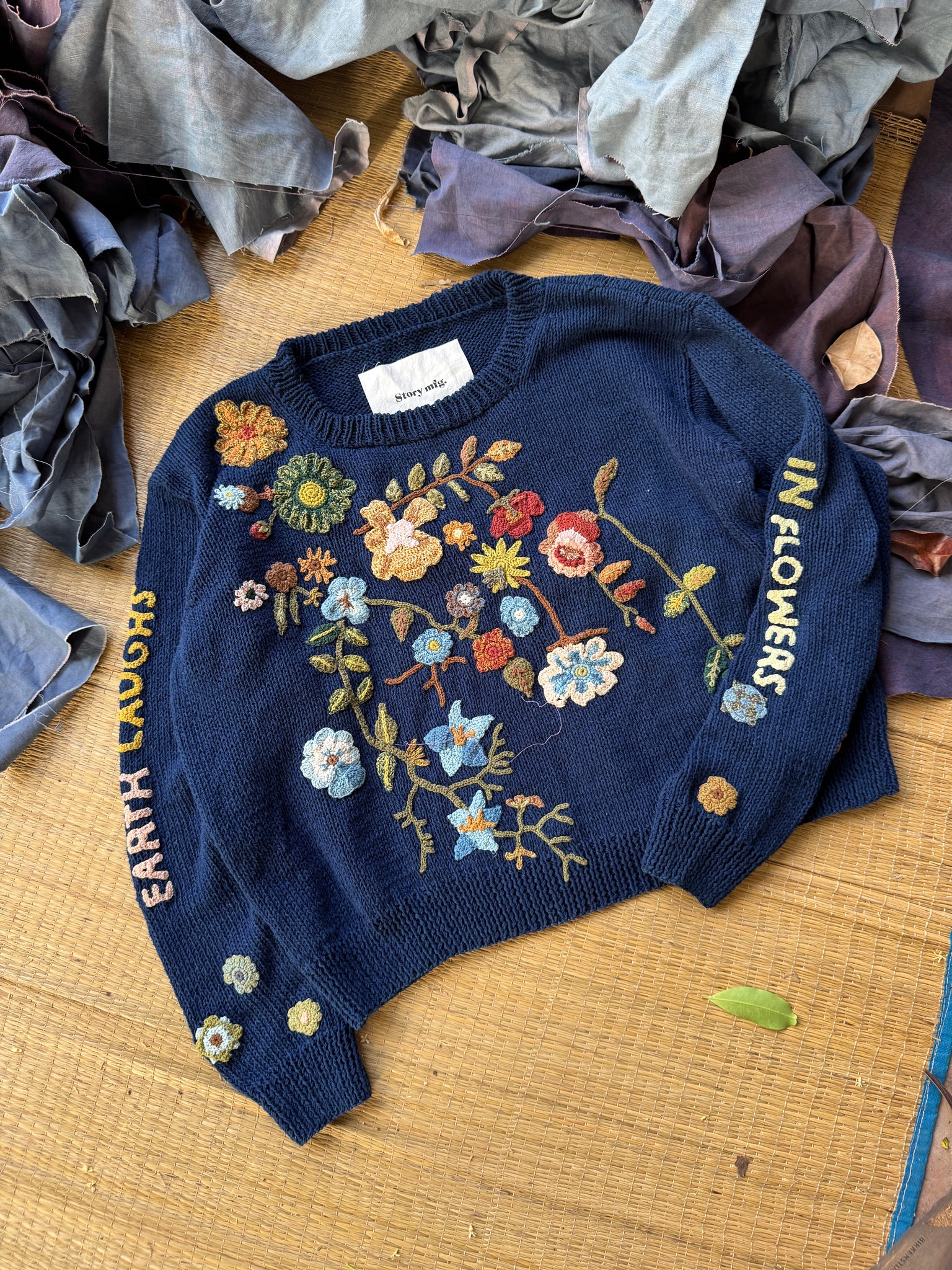Piper Knit Jumper - Indigo Earth Laughs
