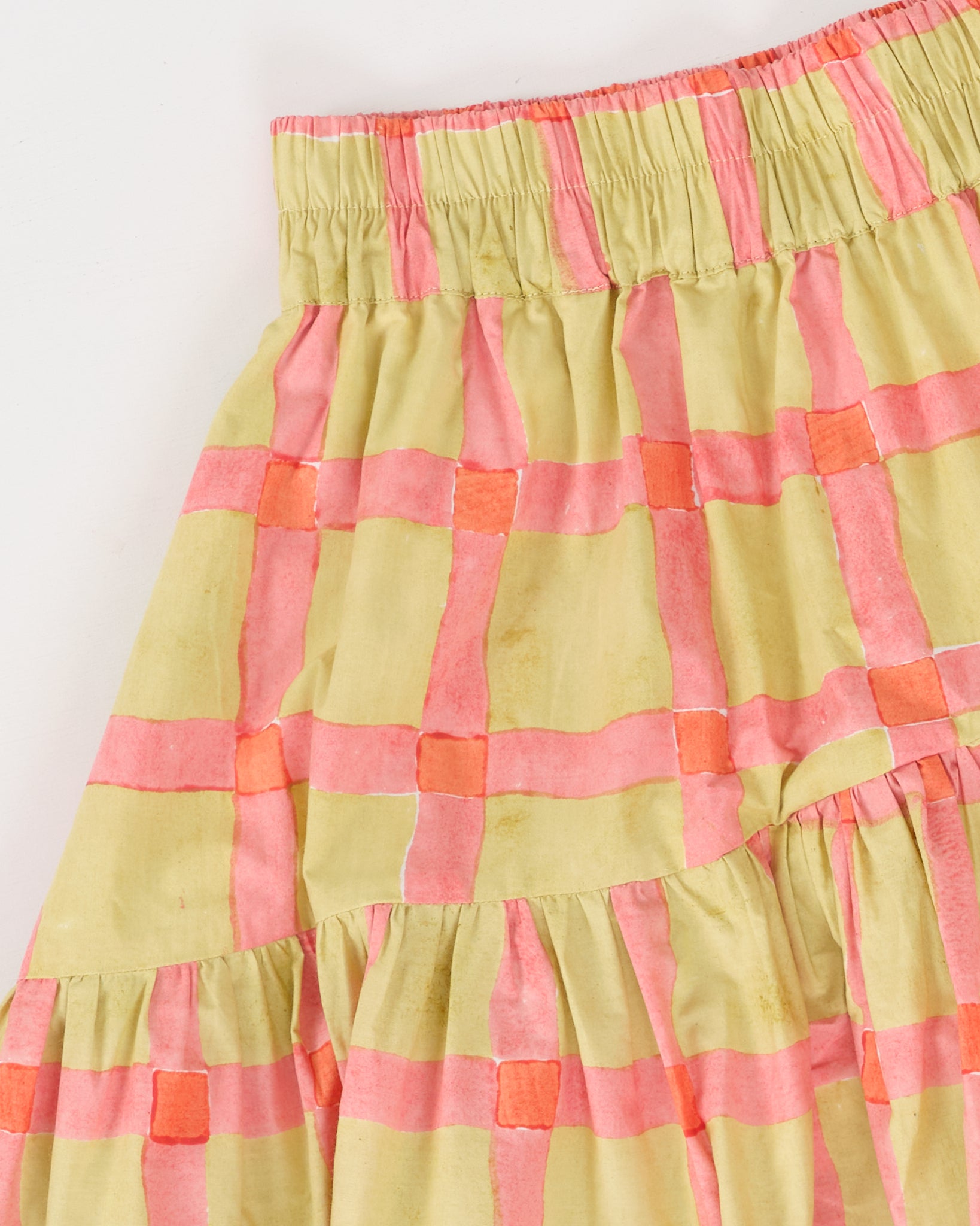 Juniper Skirt - Lime Gingham